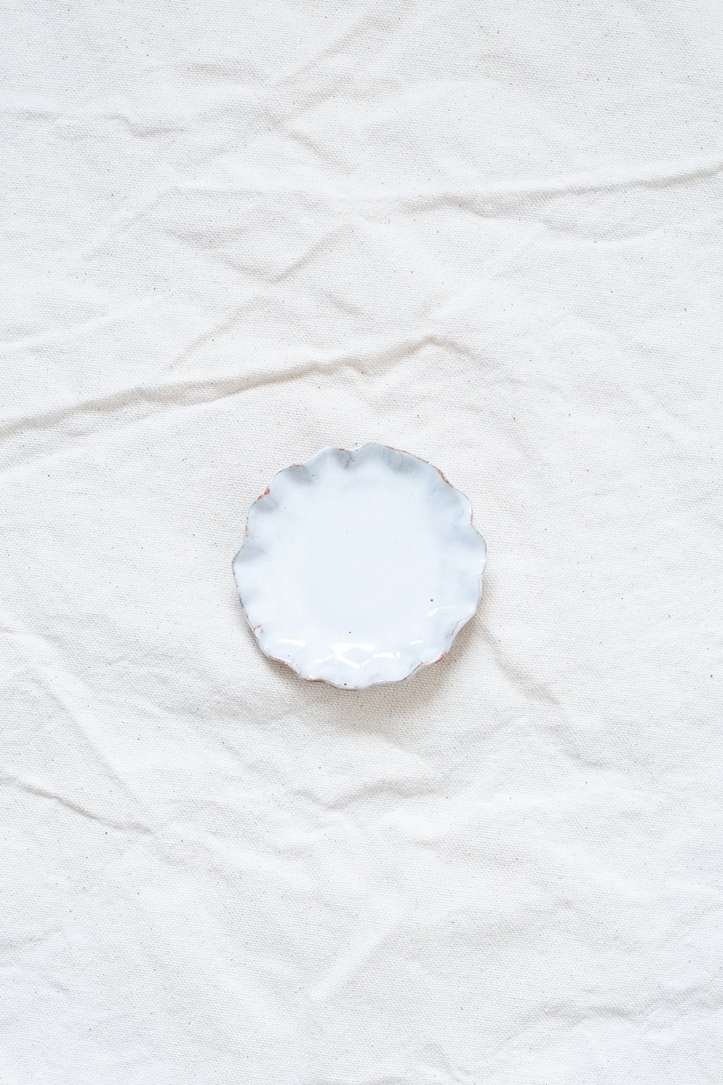 Small Ric Rac Magnetic Pin Dish - White *SECONDS SALE*