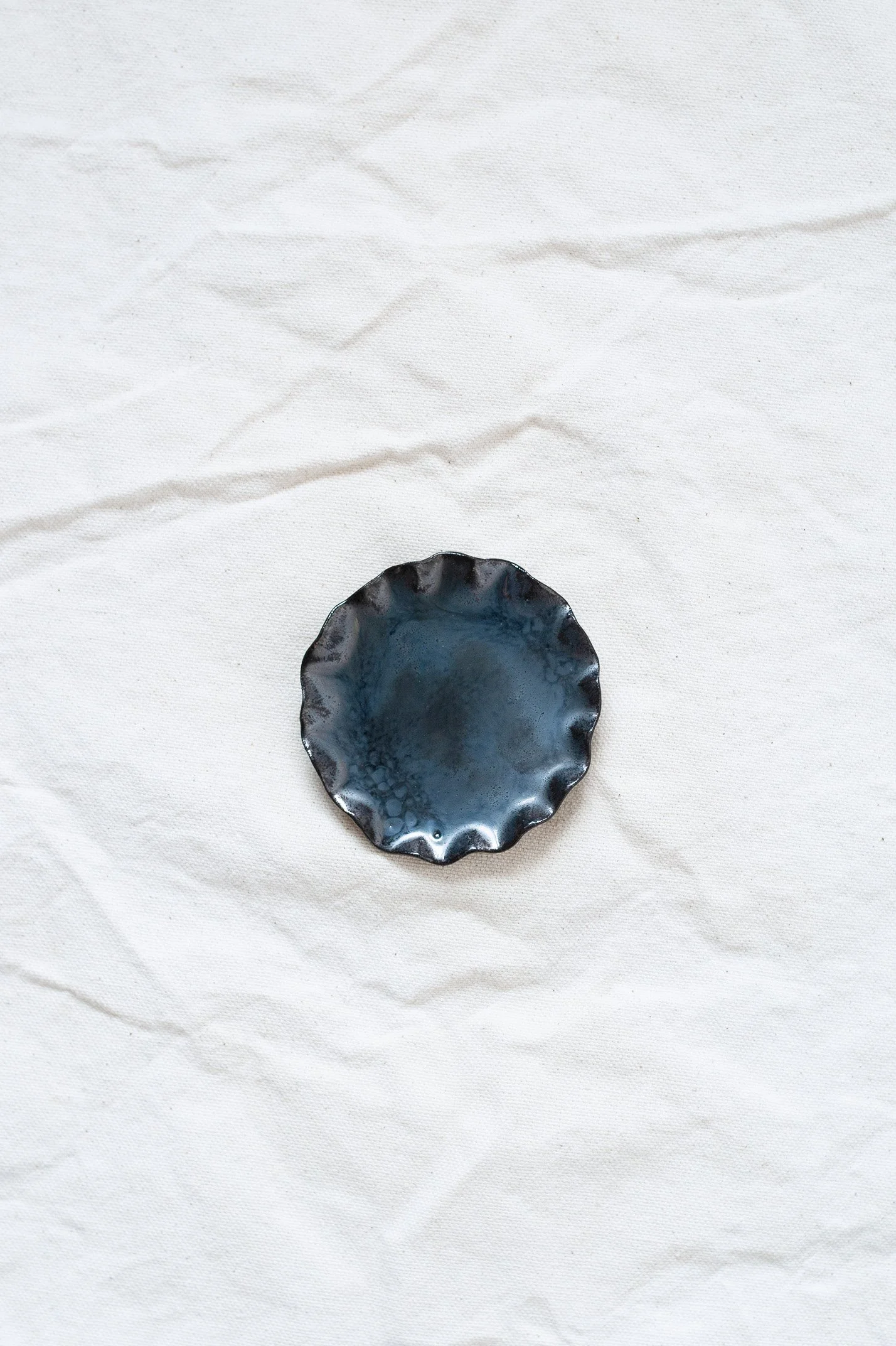 Small Ric Rac Magnetic Pin Dish - Pewter  *Seconds Sale*