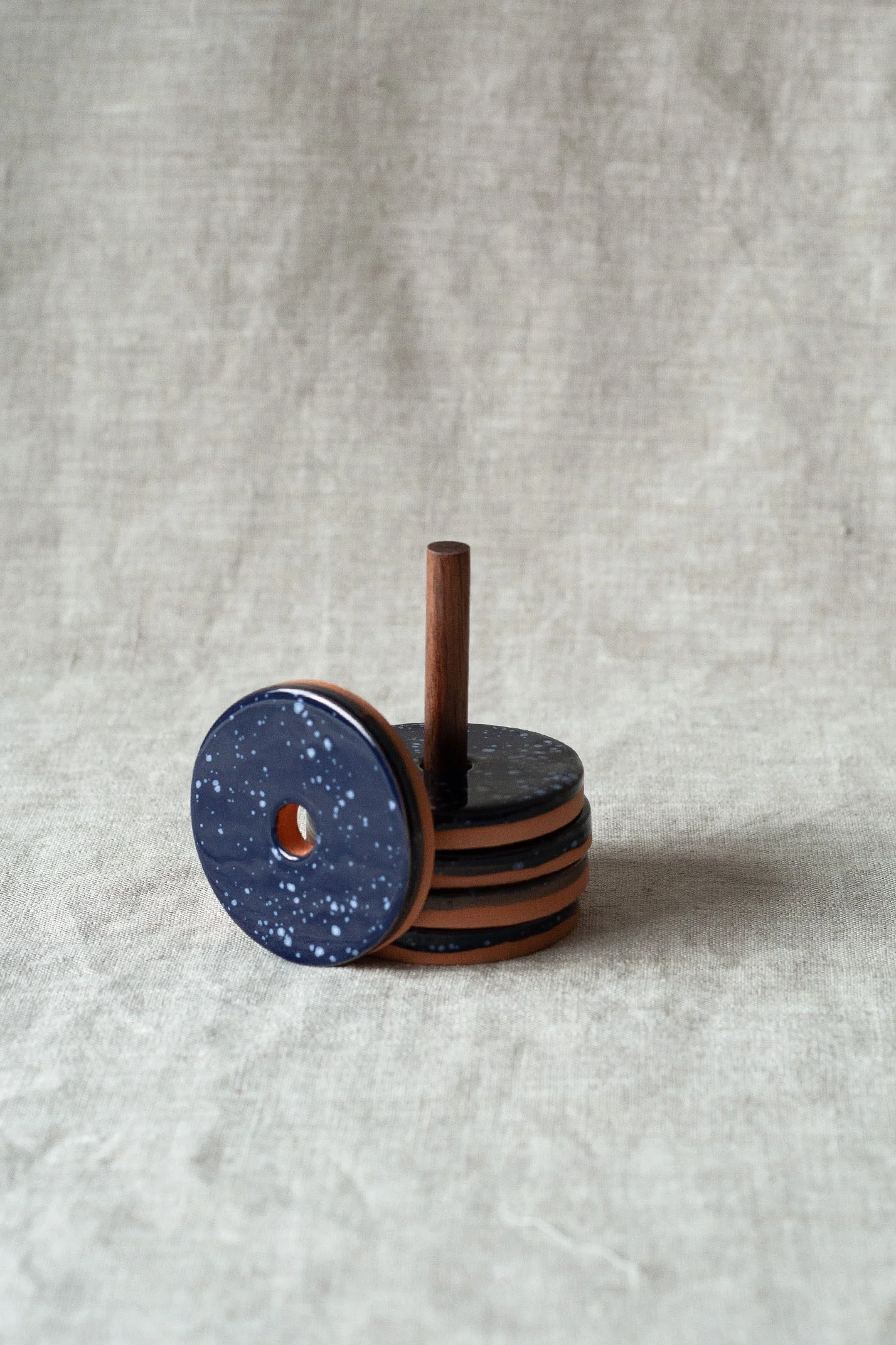 Pattern Weight Stand in Camp Blue