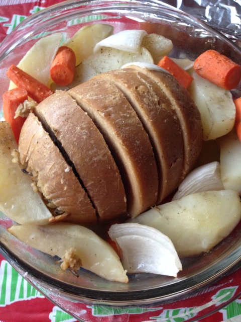 Here is is our beautiful main dish