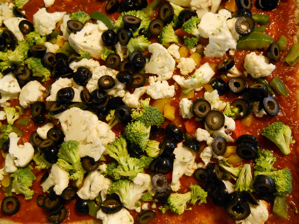 Look! No cheese. Delicious!!
