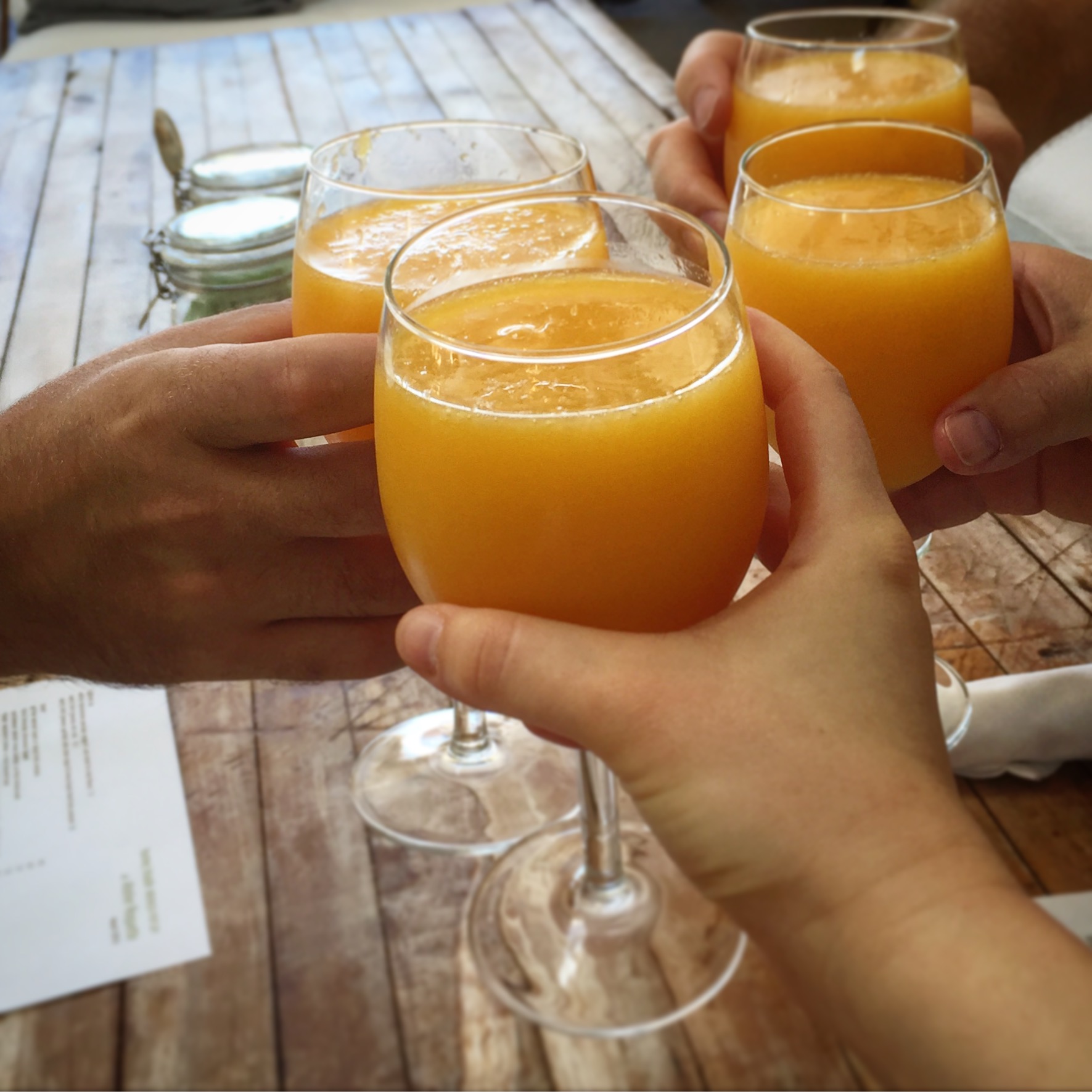 Cheers! It's easy to dine with your vegan friends. 