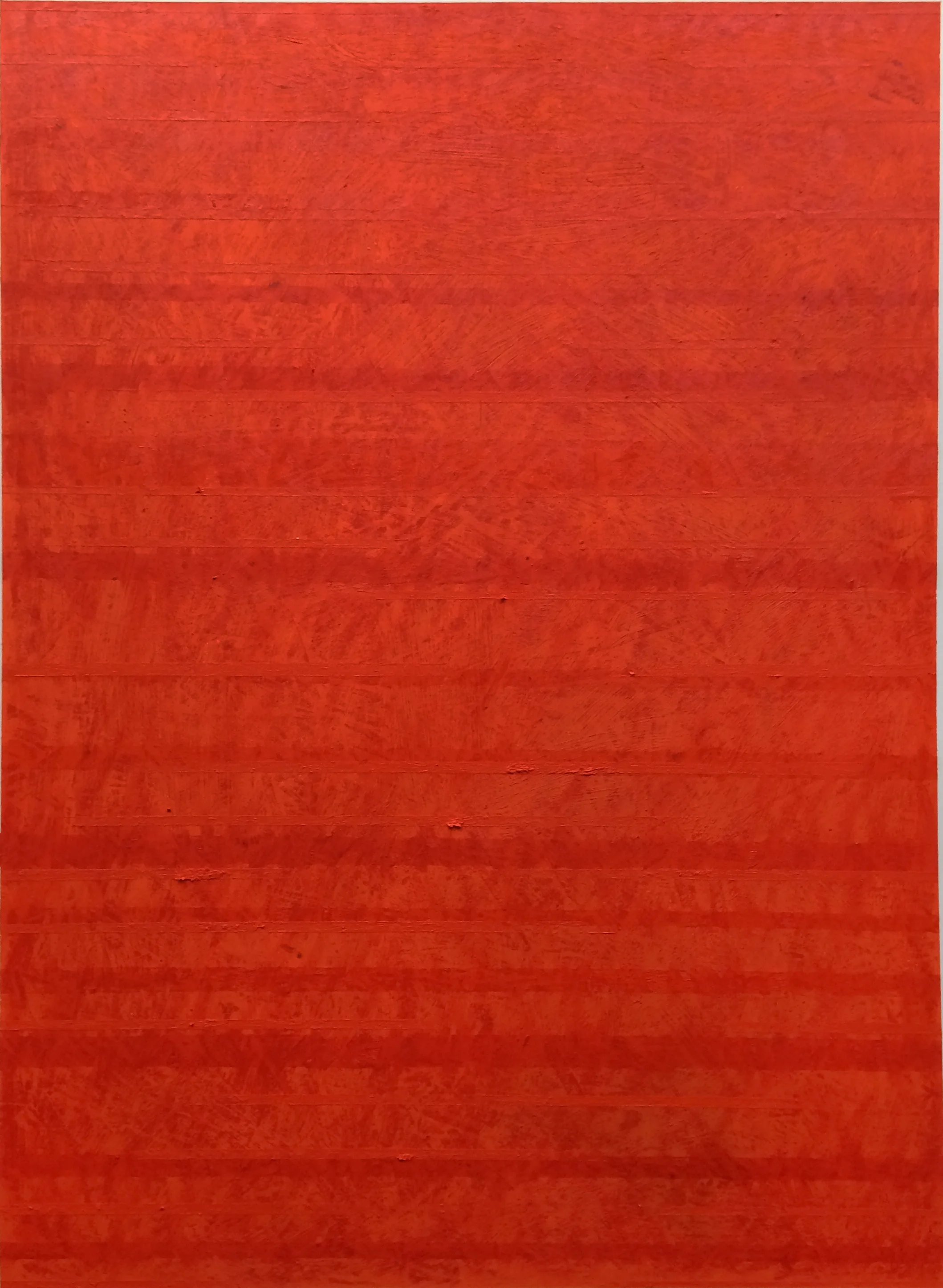 Elmhurst 7. 2014. Wood relief print with oil paint. 30 in x 22 in