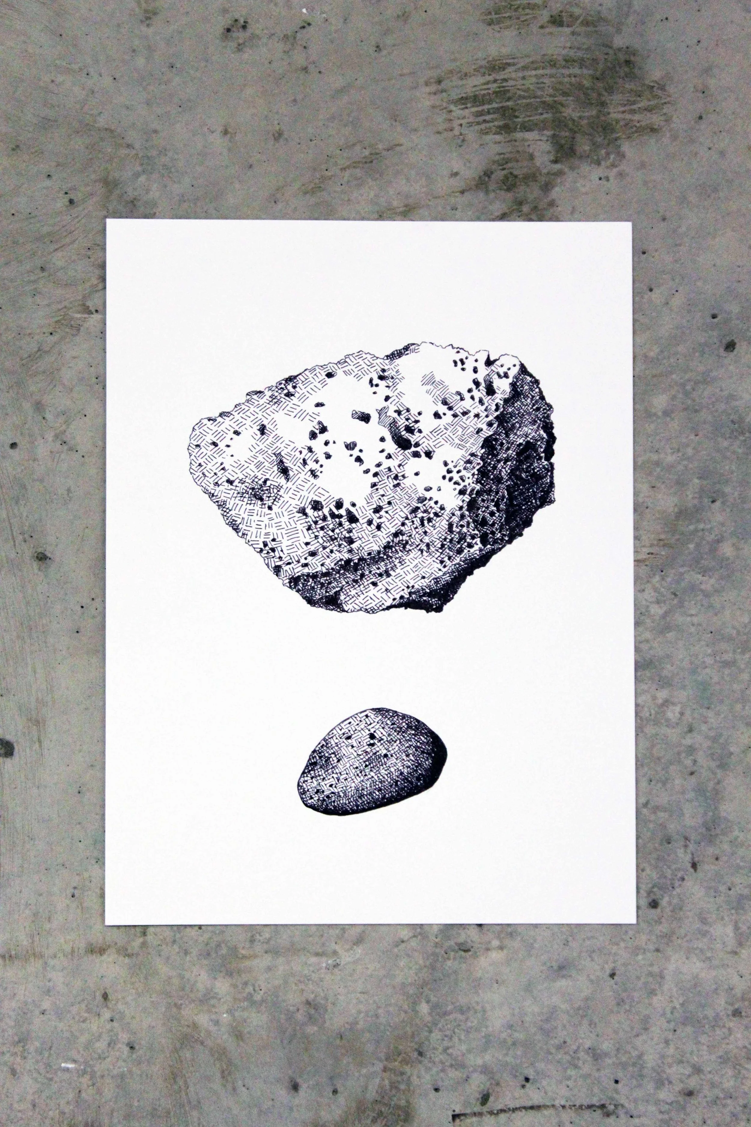 Heilagt Landslag 11 . 2018. Pen and ink on paper . 9 x 12 in.