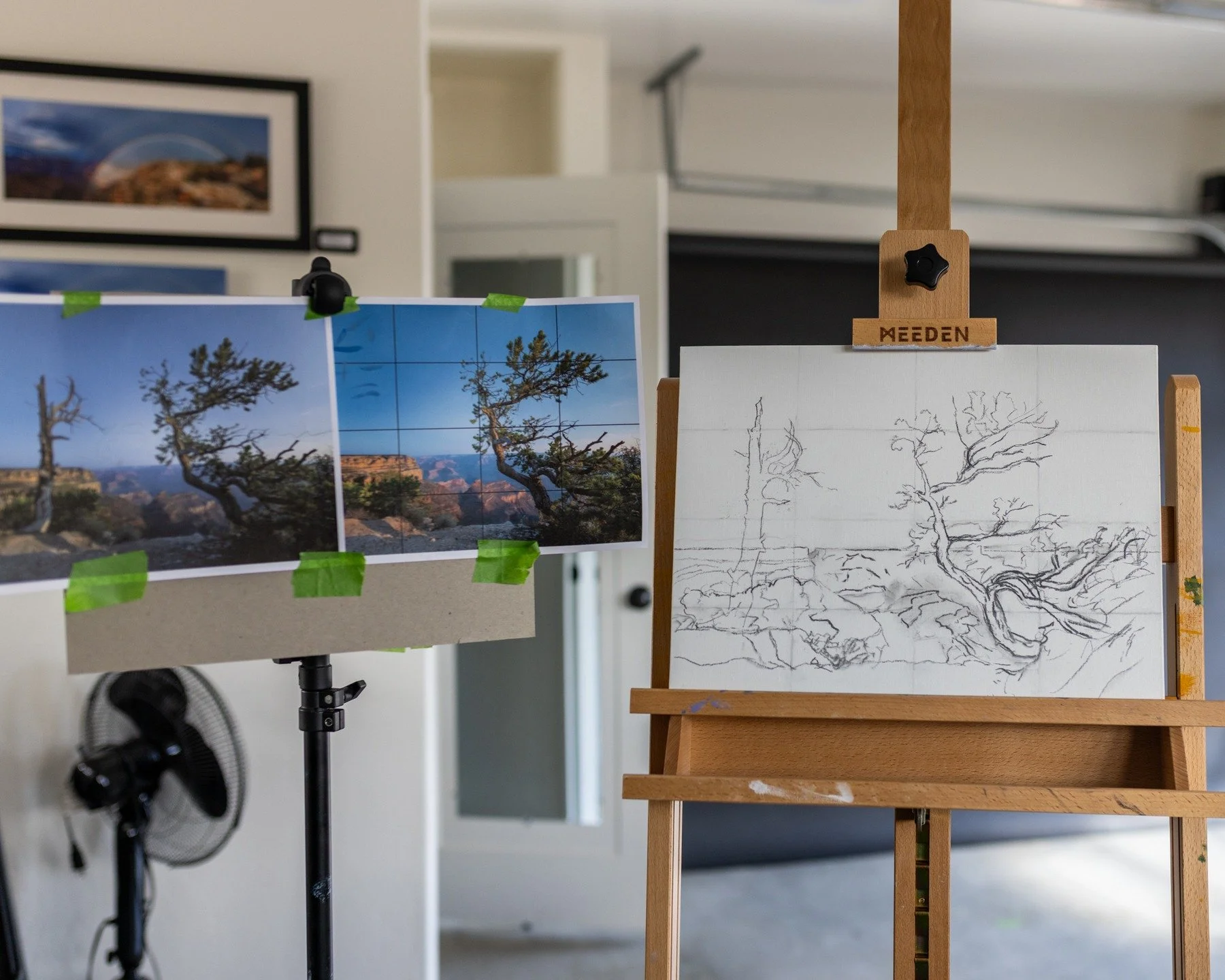 Oil painting #2.
Working from my own photo.
Composition decisions, painting faster and looser, letting go of the details.🤞 

Painting the Grand Canyon course by @lindaglovergooch
#grandcanyon #paintingtutorial #onlinecourse
#grandcanyon #paintingtut
