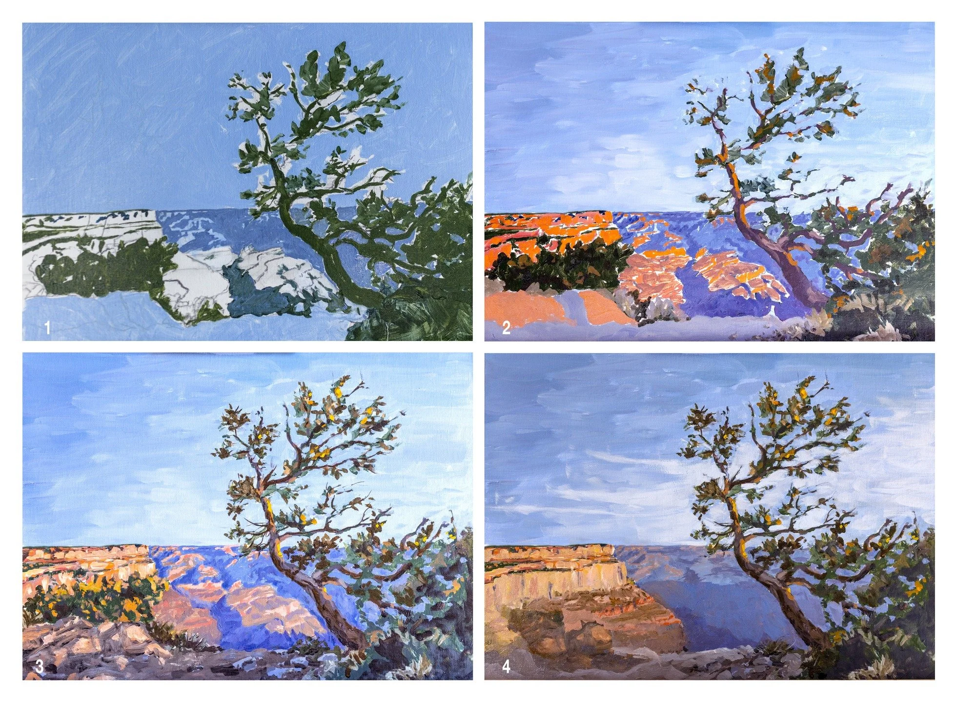 Oil painting #2.

I was about to give up after the busy mess of #3 but being stubborn I decided to either ruin it or improve it. More to do but still TBD.

#grandcanyon #oilpainting #learningtopaint