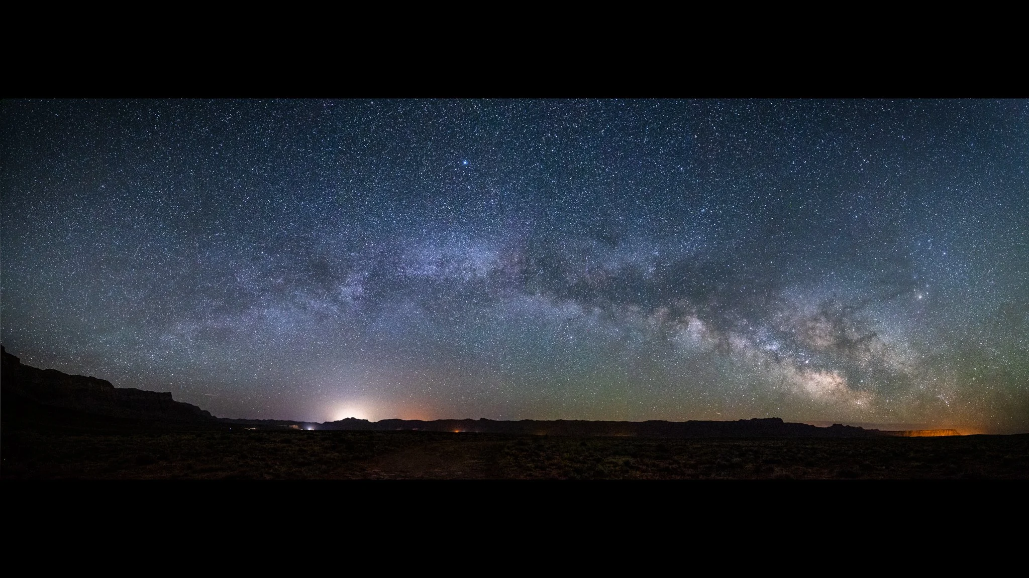 The Milky Way Arch over the Vermilion Cliffs, Page, AZ, the Echo Cliffs, and Antelope Pass. 
Baaj Nwaavjo I'tah Kukveni - Ancestral Footprints of the Grand Canyon National Monument NE
April 22, 2026, 1:25am from Marble Canyon, AZ.

#milkyway #protect