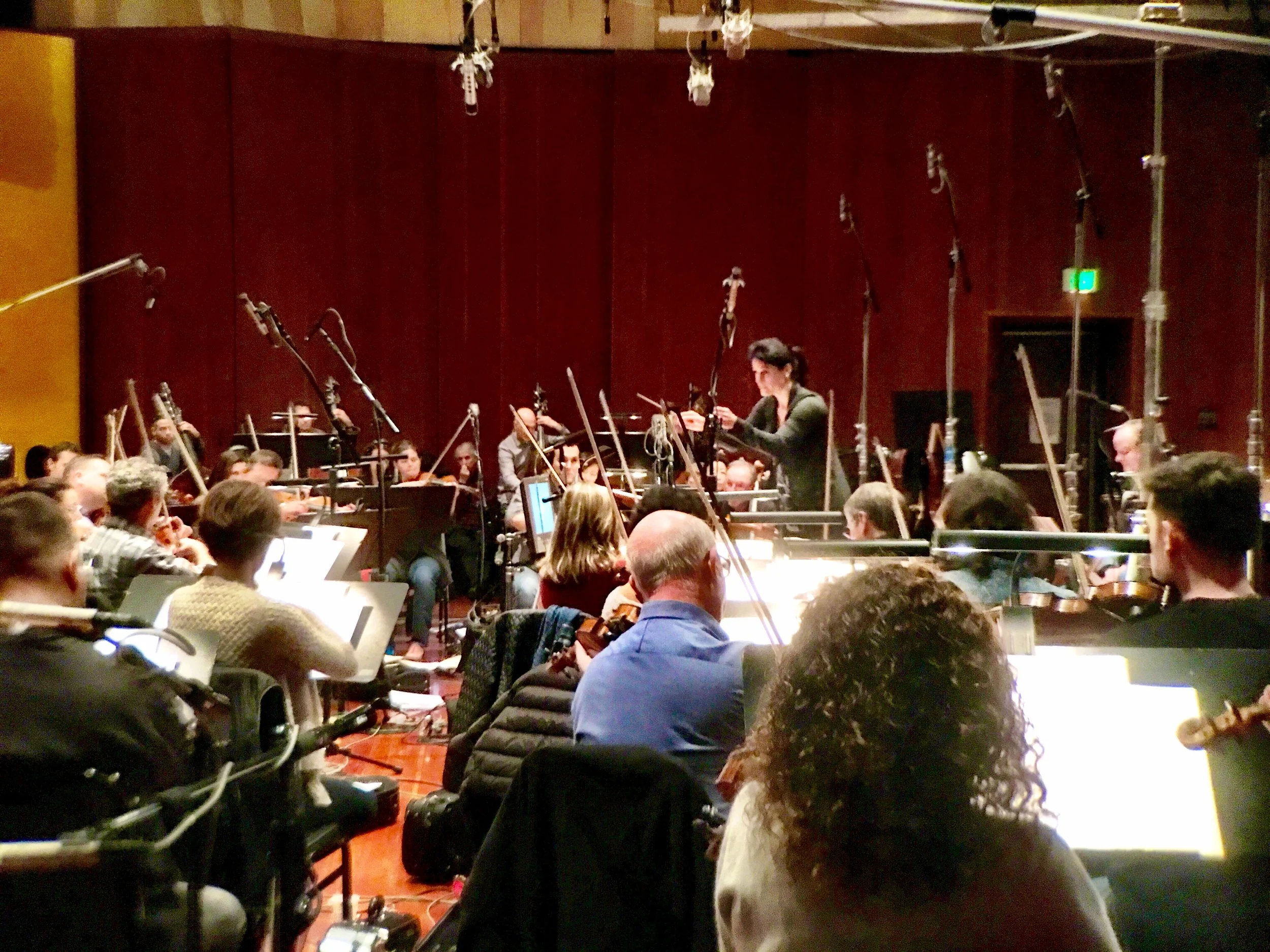 Recording "The Bride" at Warner Brother Eastwood Scoring Stage (LAFCI, 2017)