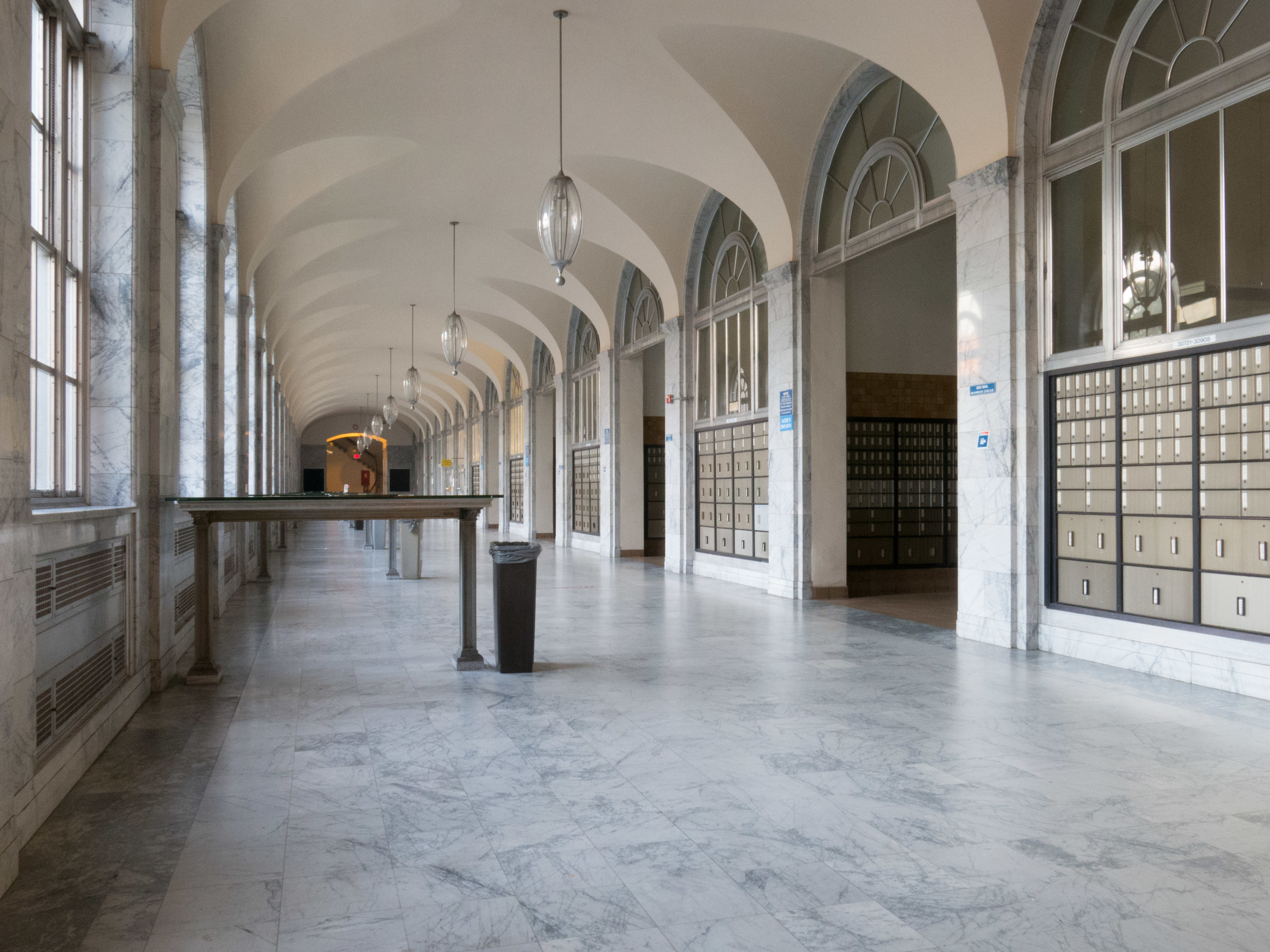 The main lobby today. So many PO boxes. Bring back the service windows!
