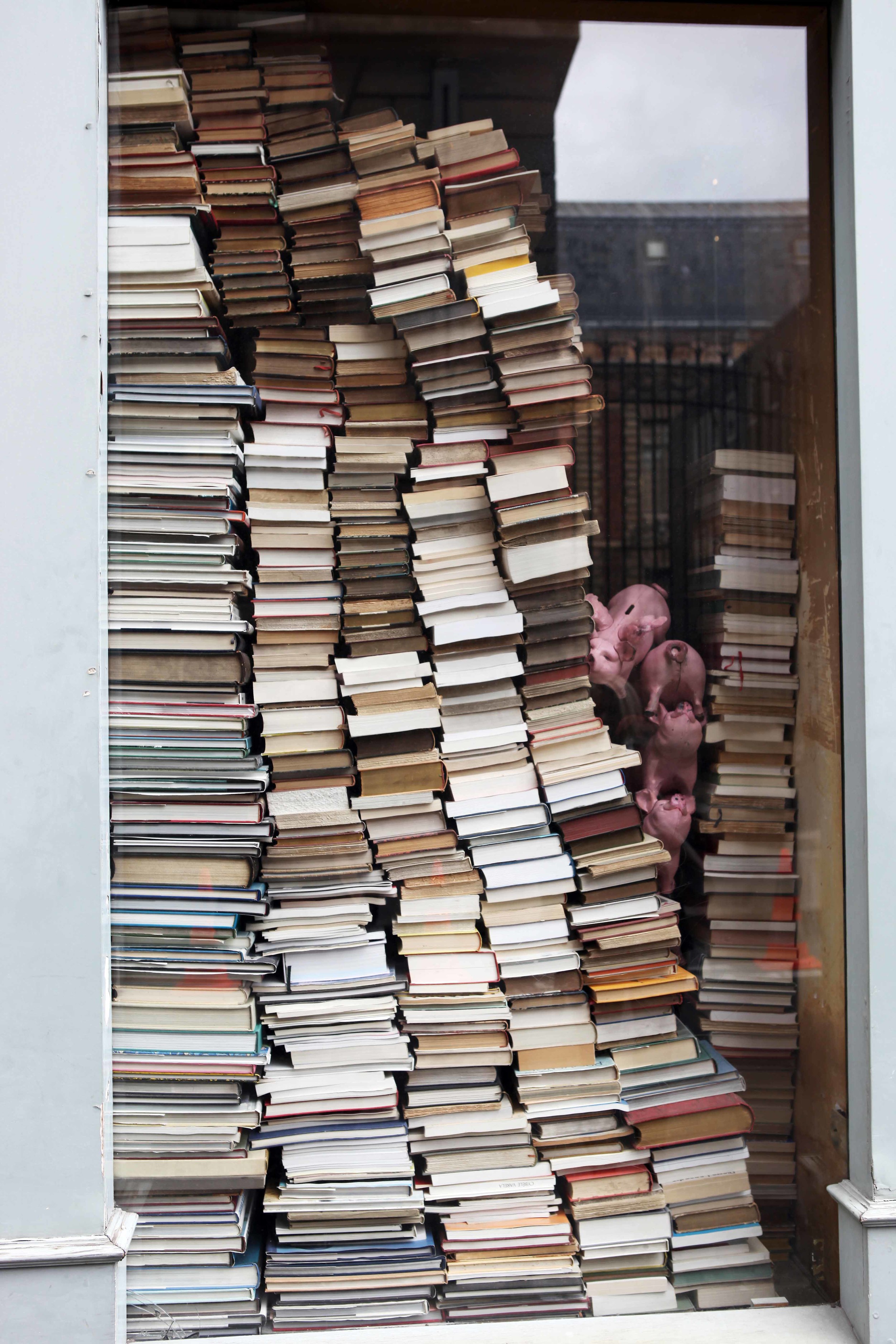 Books and pigs closer Paris lavo 10.12.jpg