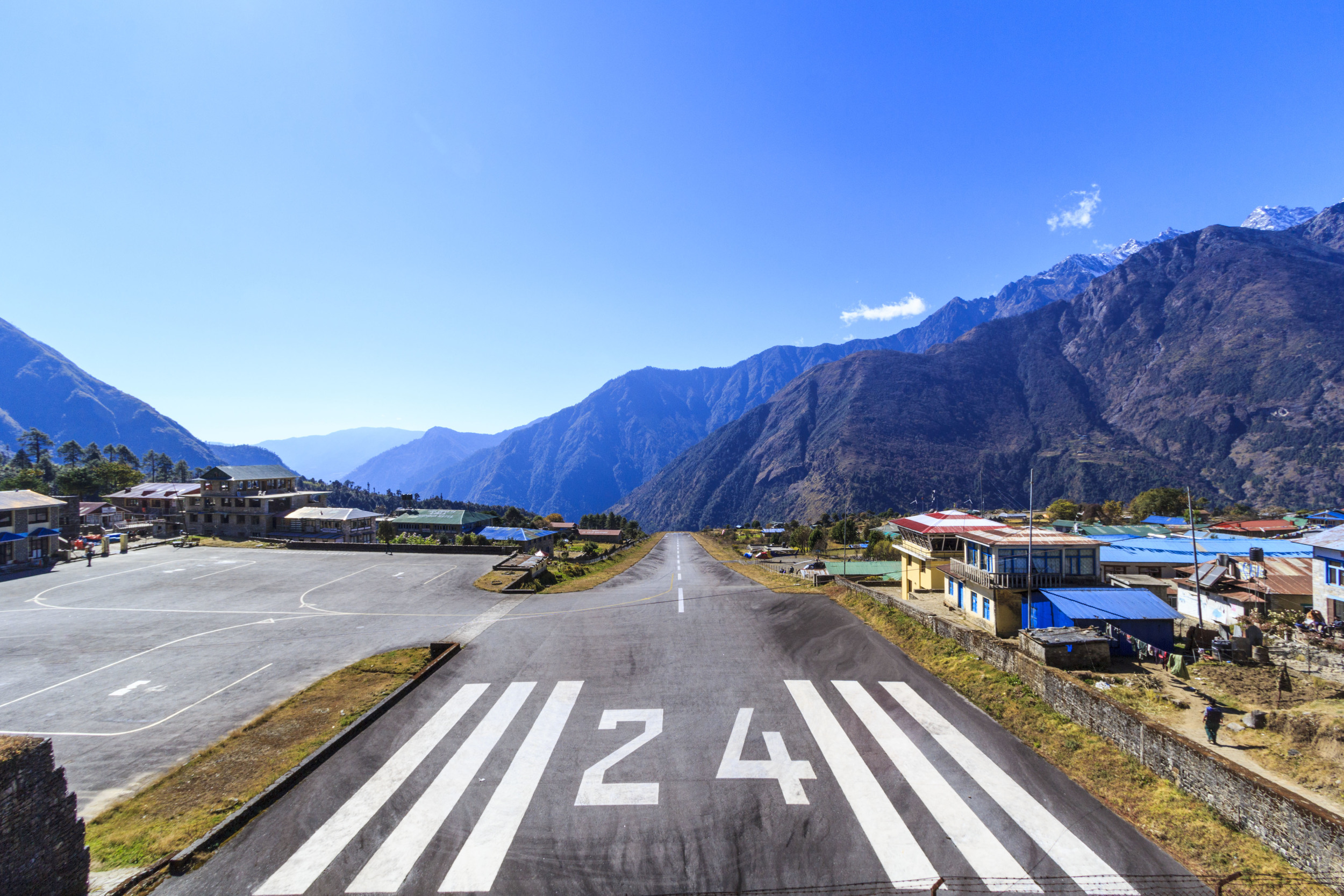 Arriving to Lukla airport.