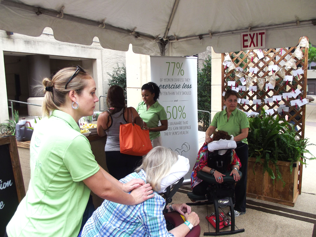 Massages in the Relaxation Retreat.