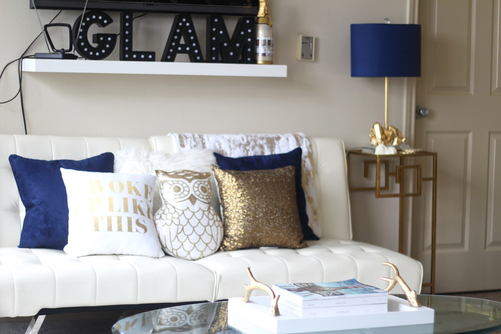Gold Decor Home Ideas For Lively Living Interior Design Jaleesa Charisse - Royal Blue Home Decor Ideas