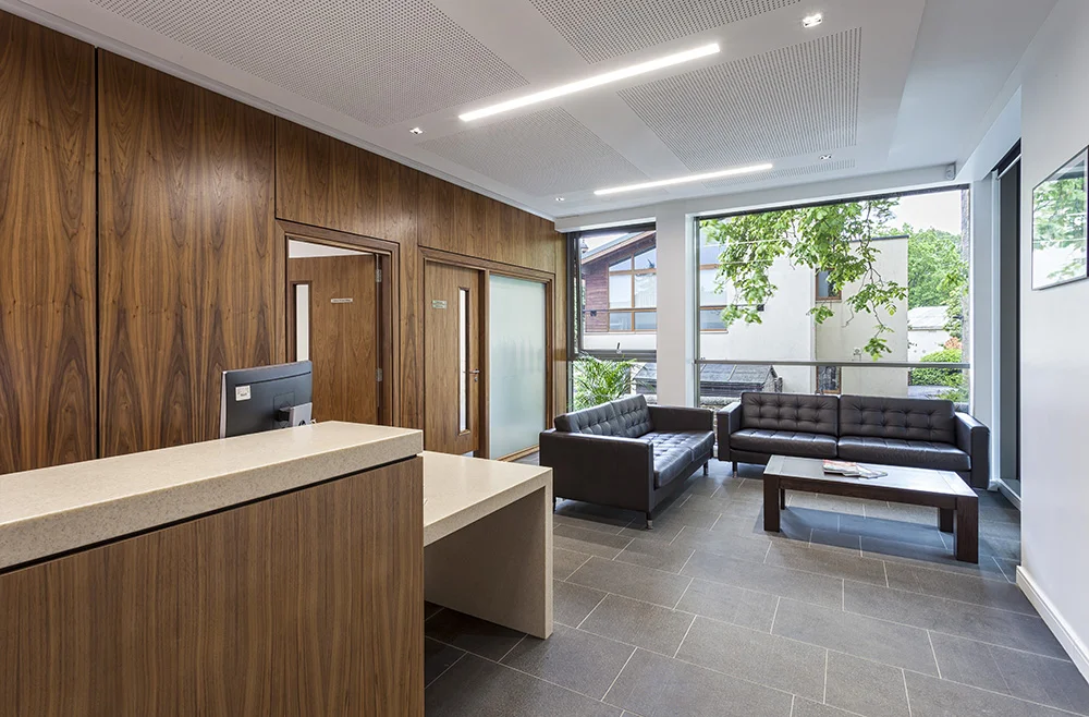 Reception Area at ESMS in Edinburgh