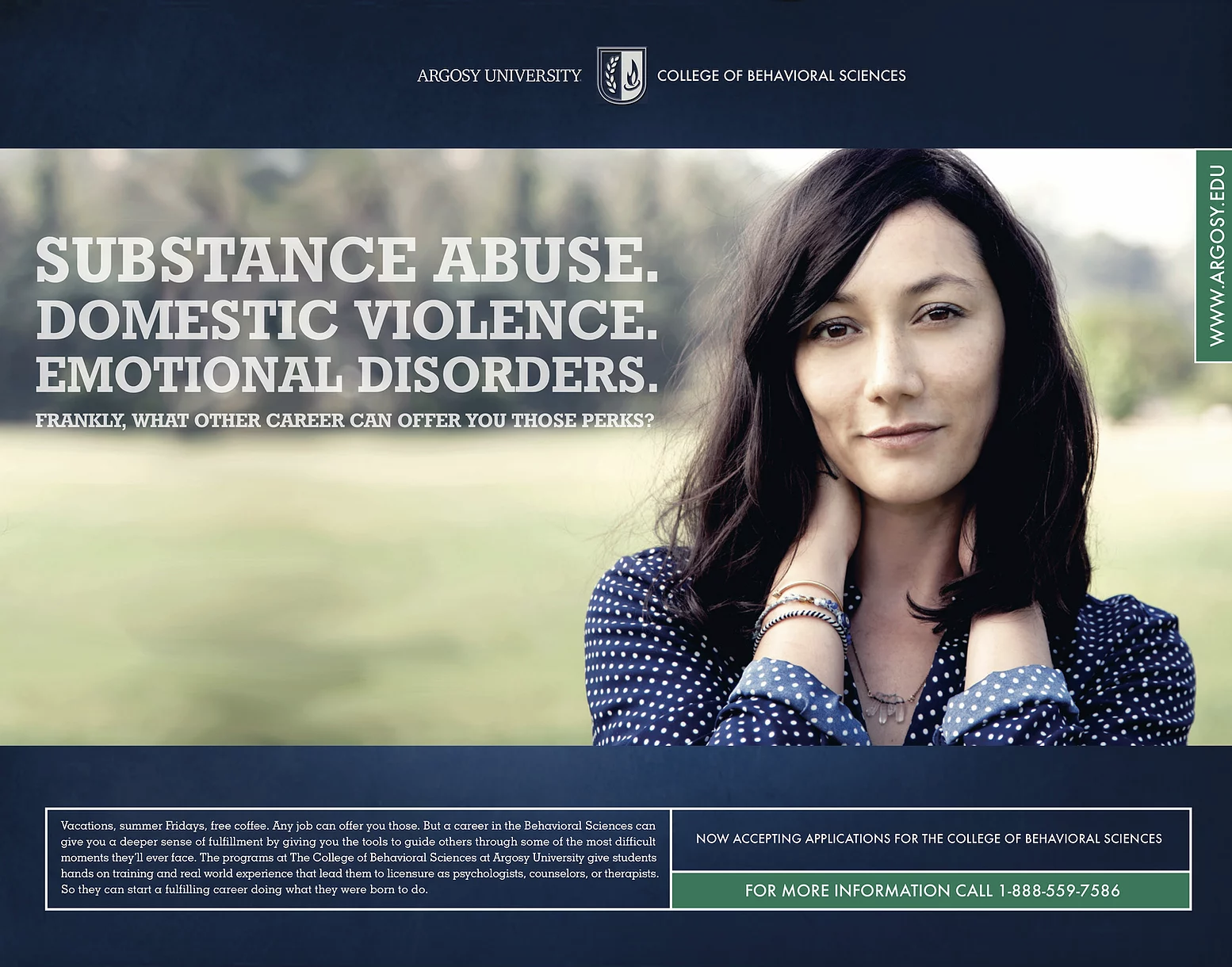 PROJECT: Argosy University School of Behavioral Sciences (copywriting + branding + print design)
