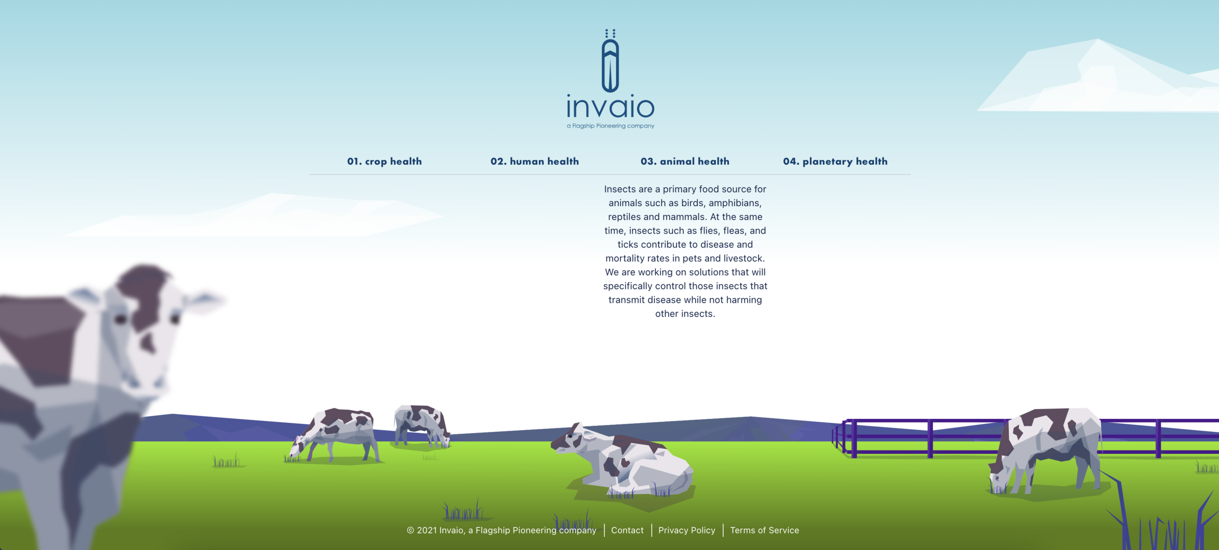 PROJECT: INVAIO SCIENCES LANDING PAGE