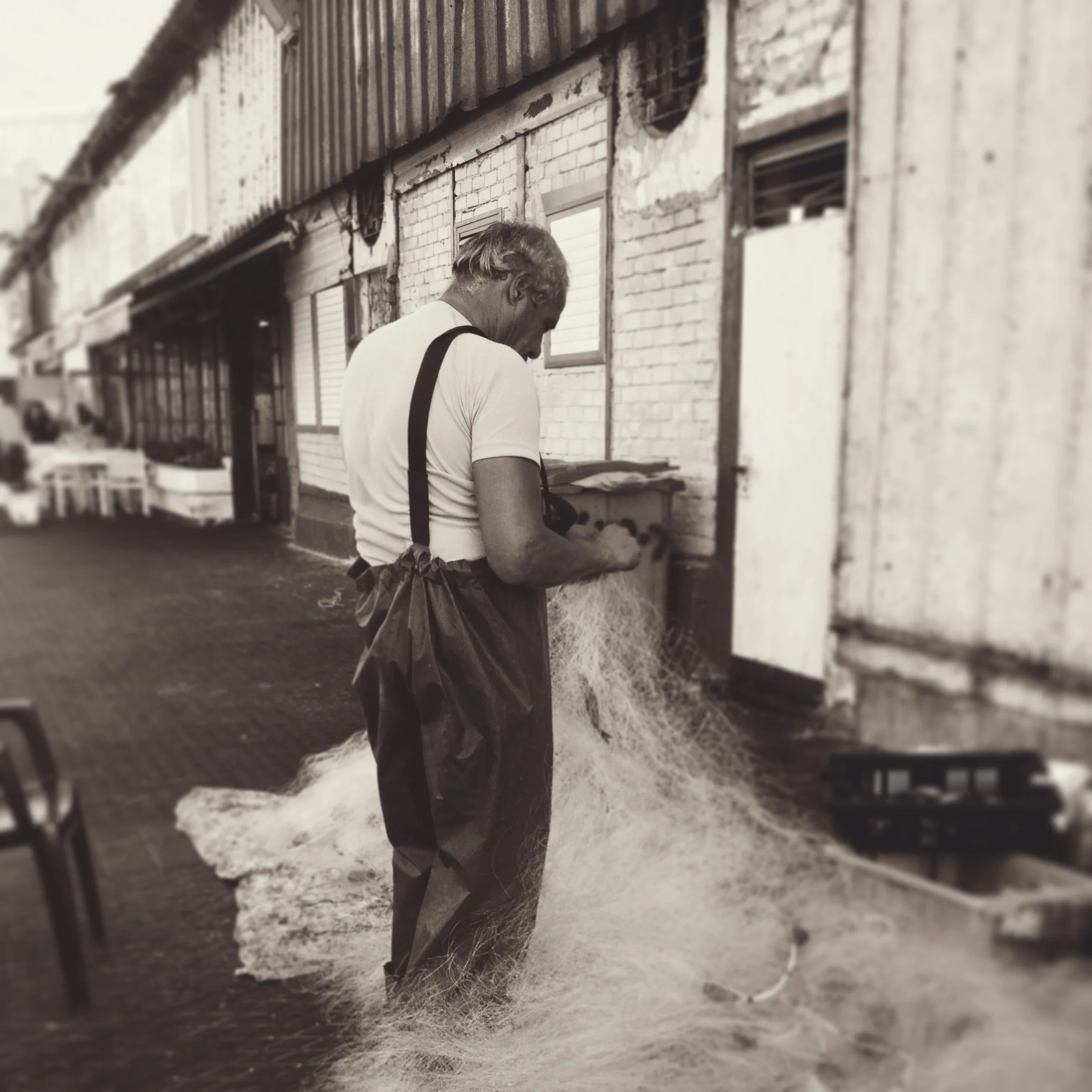 Fisherman at The Jaffa Port, Tel Aviv
