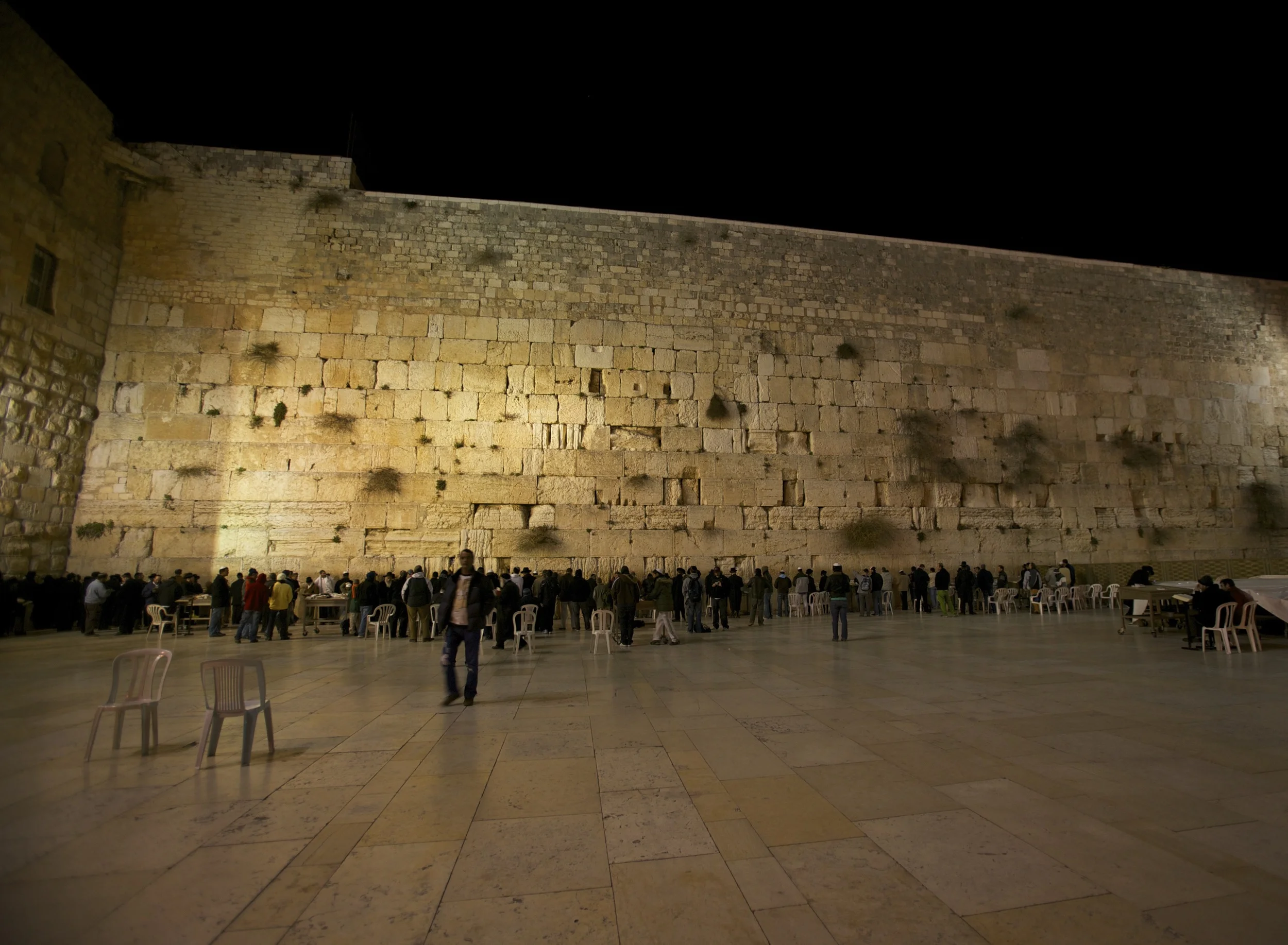 Late Late night at the Kotel (Western Wall) - Jerusalem, Israel