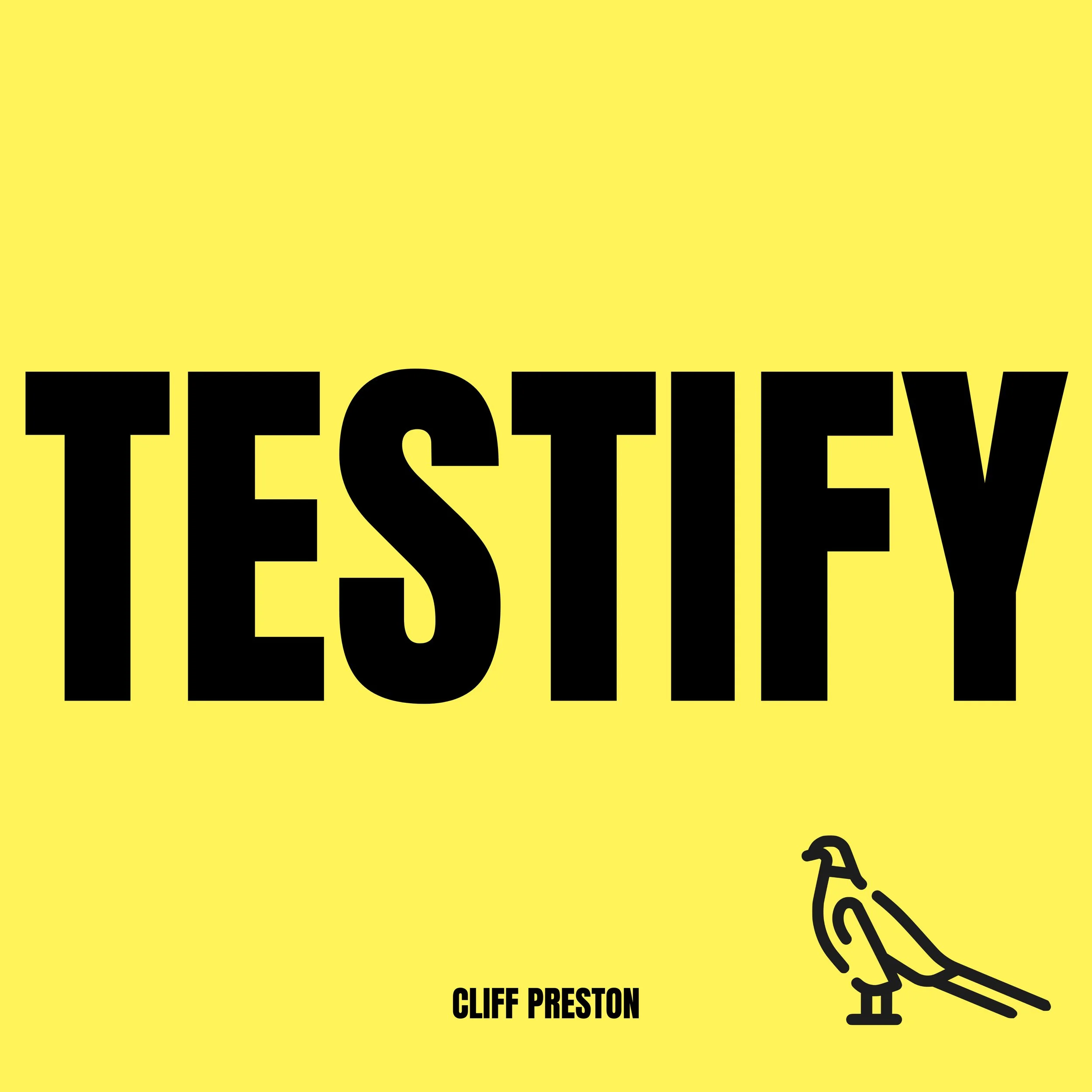 Christian artist Cliff Preston Testify Single Cover