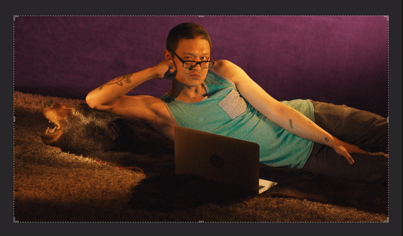 Unleash your desires… reveal it all with Content-Aware Crop in Photoshop. Rawr! 🐻🙊🔥