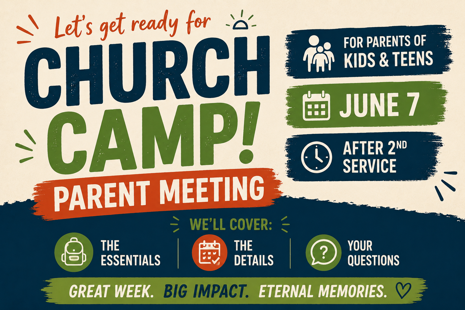 Church Camp Parent Meeting
