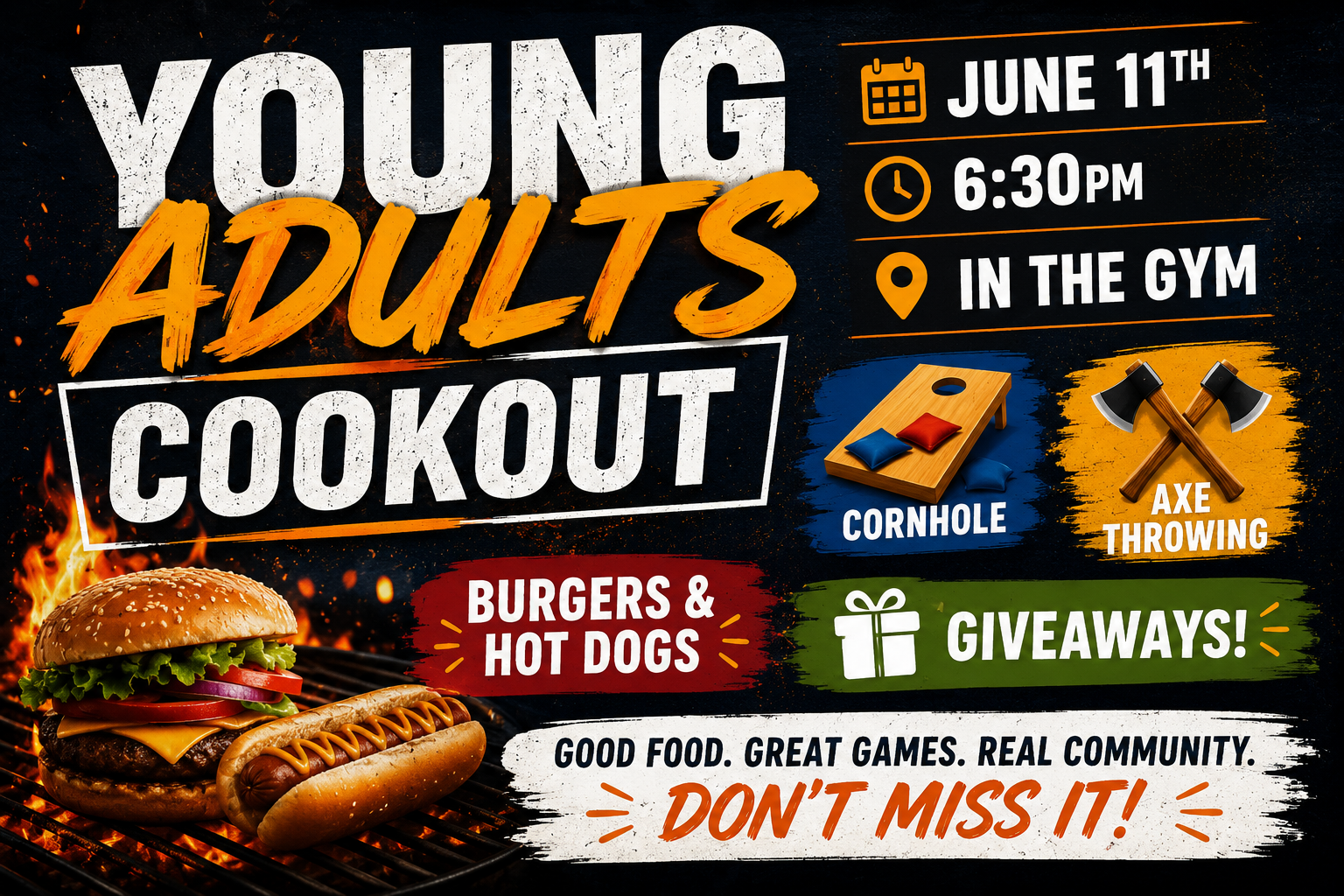 Young Adults Cookout