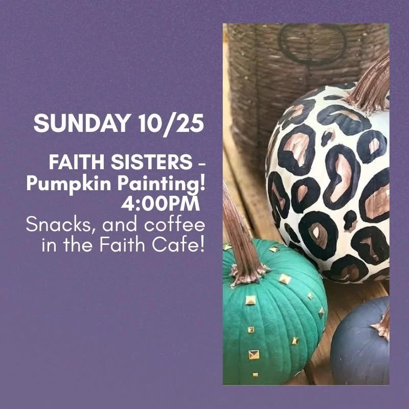 Faith Sisters Pumpkin Painting
