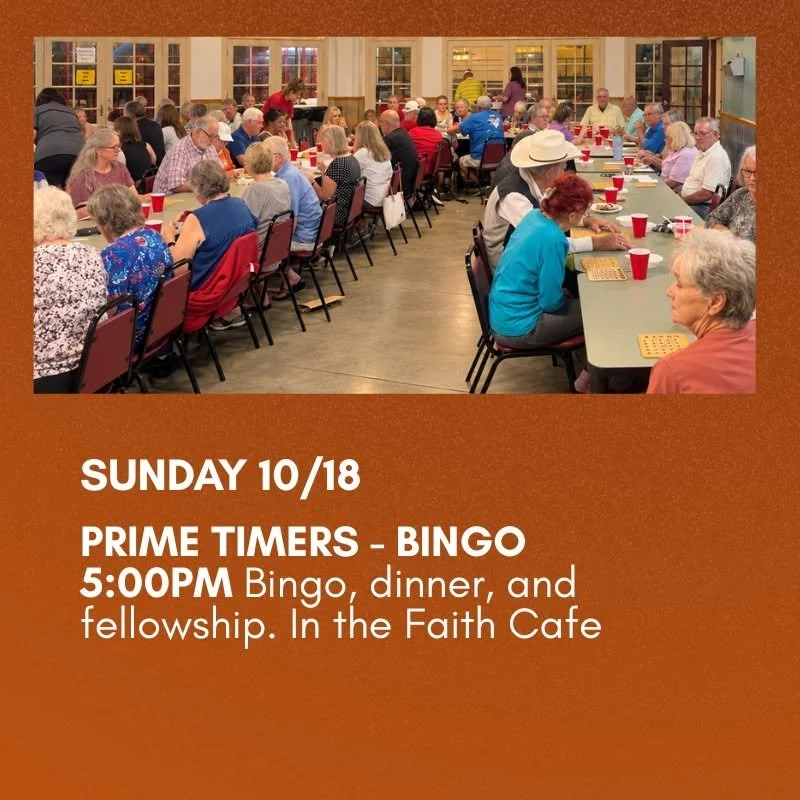Prime Timers Bingo Night