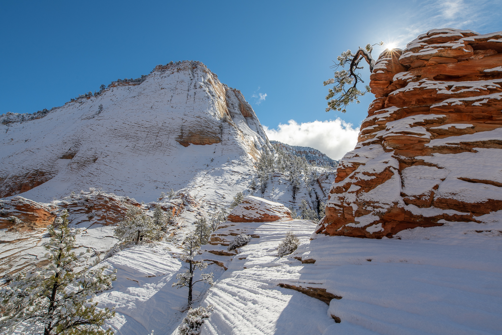 East Zion During Winter