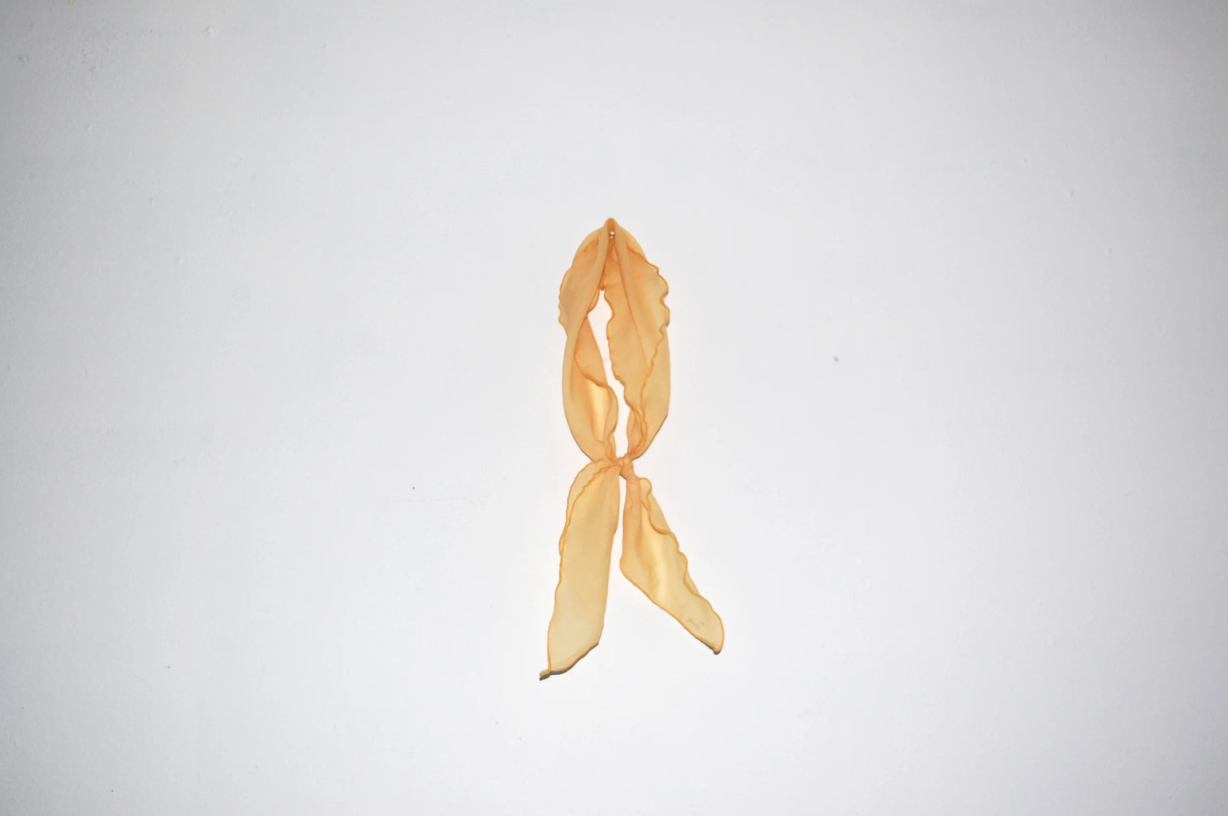 VINTAGE | Neck Tie Scarf - Egg Yellow