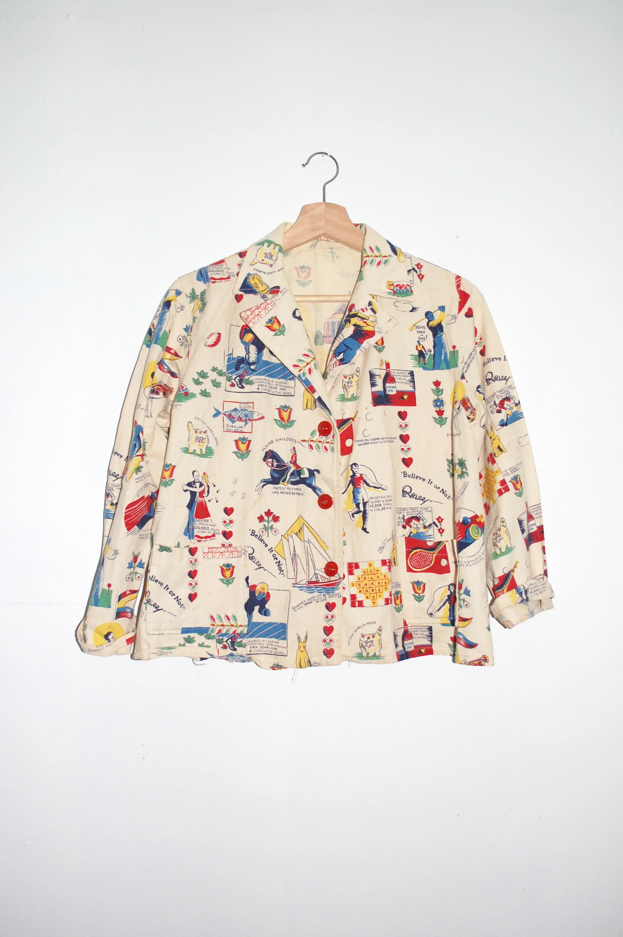 VINTAGE | Linen Jacket - Ripley's Print