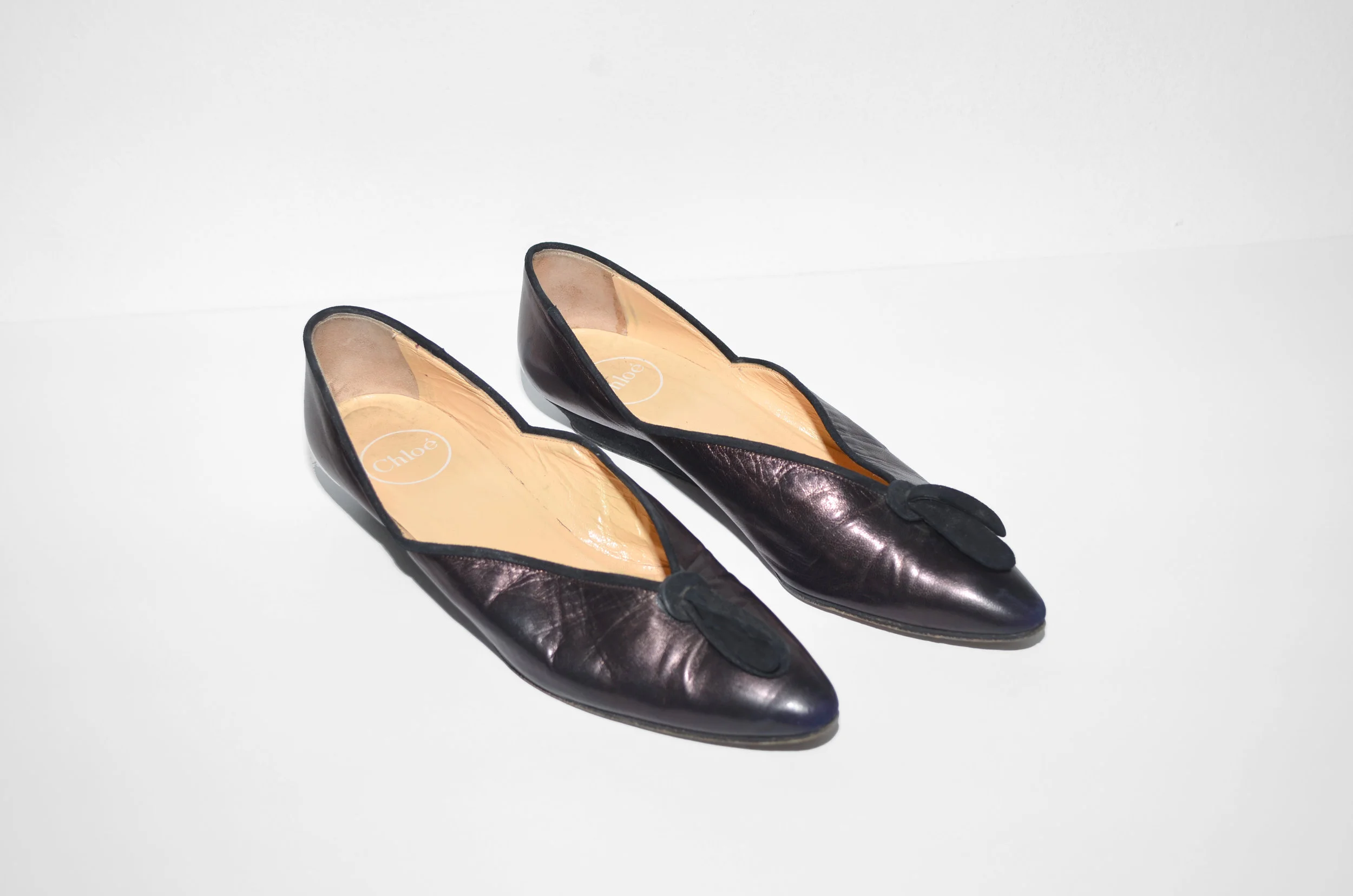 VINTAGE | LEATHER CHLOE SLIPPERS