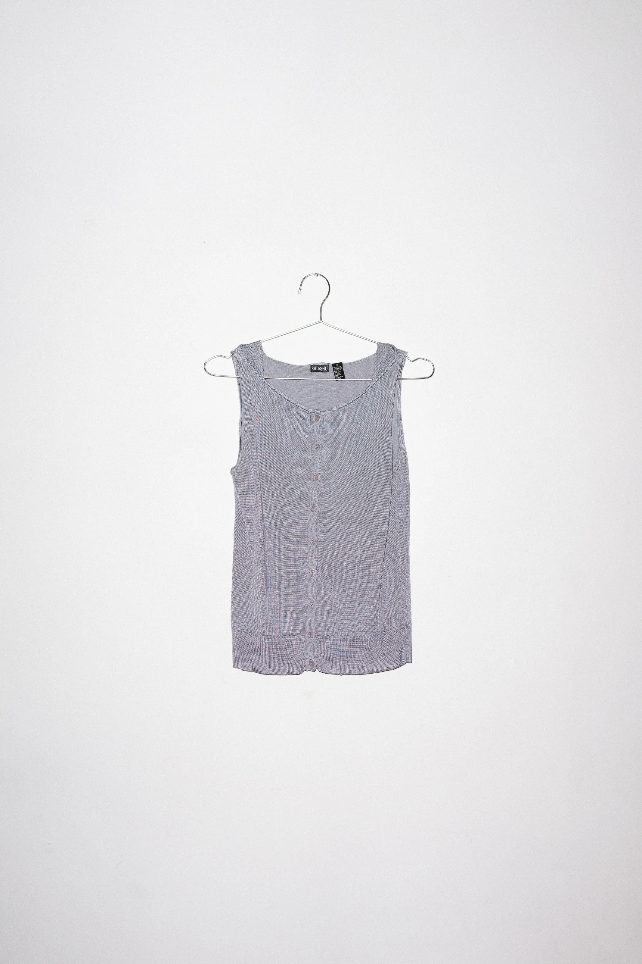 VINTAGE | BUTTON UP KNIT  - Pastel Purple