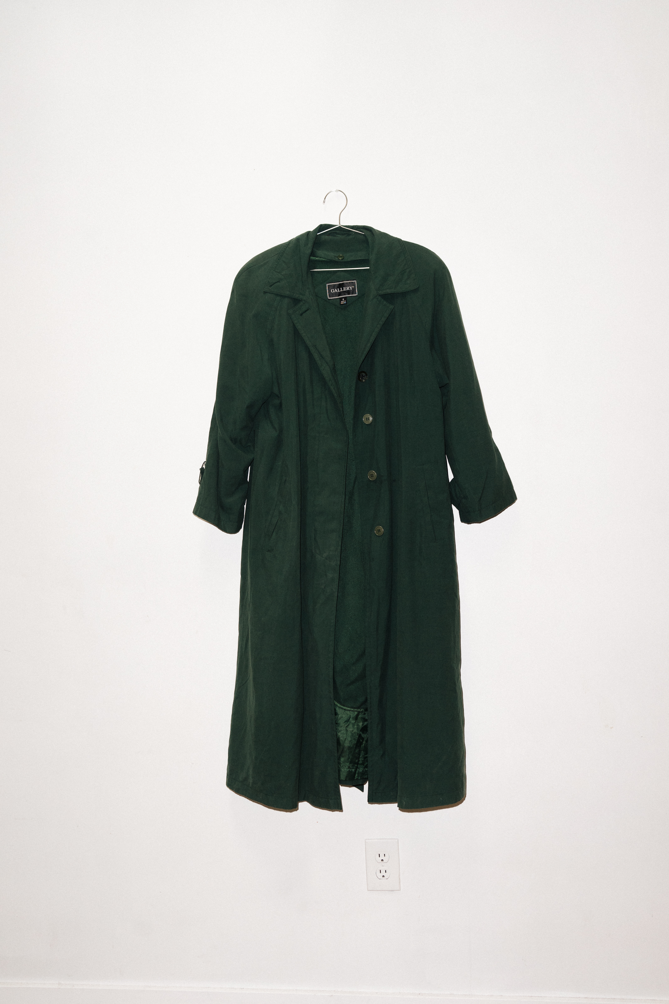 VINTAGE | TRENCH COAT - Green