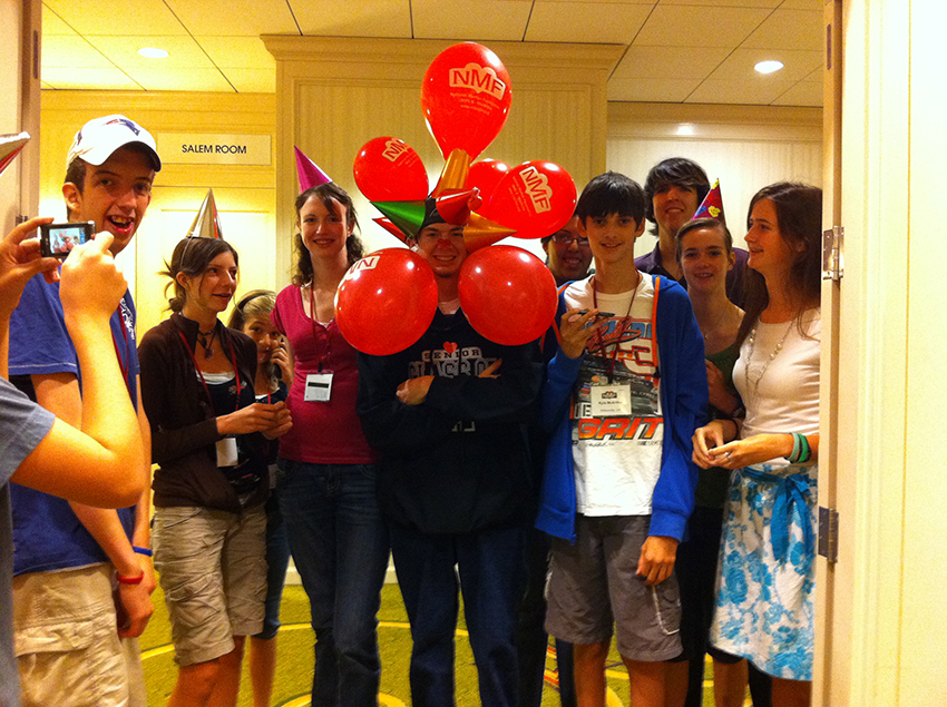NMF Teens Goofing Around at the Conference