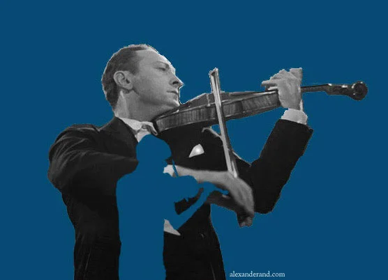 I stood in the heroic mode of the great violinists. Or did I ?