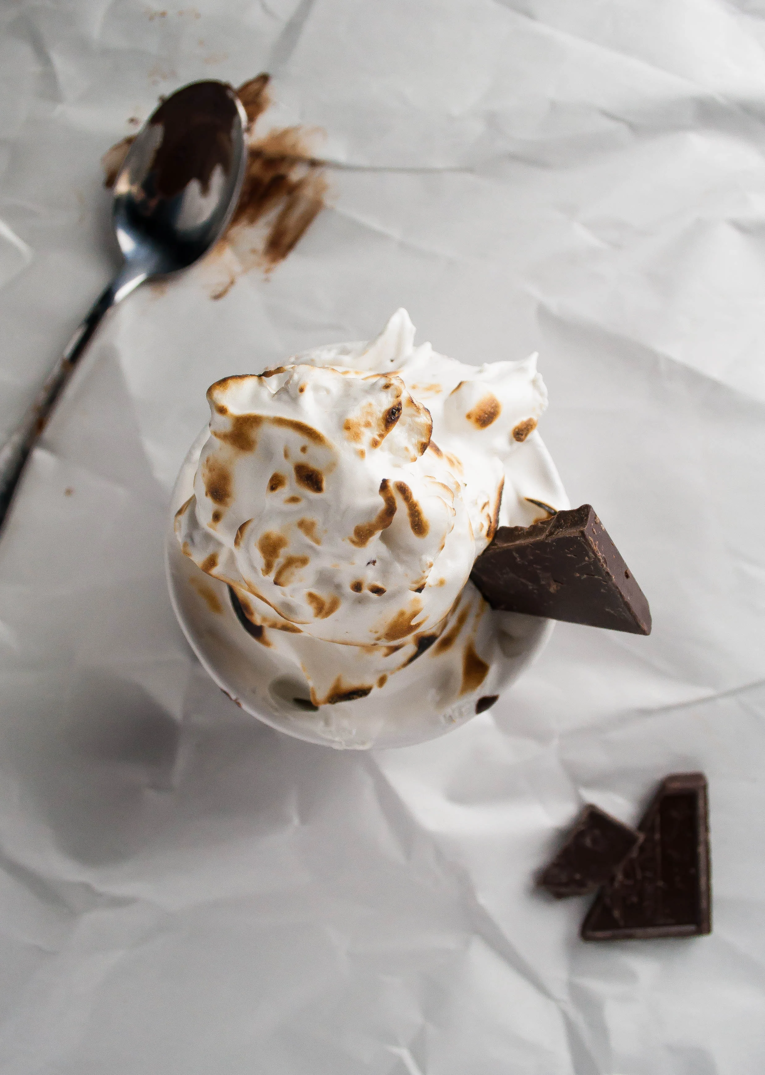 Almond Joy Hot Chocolate with Healthy Marshmallow Creme (Vegan, Dairy Free)