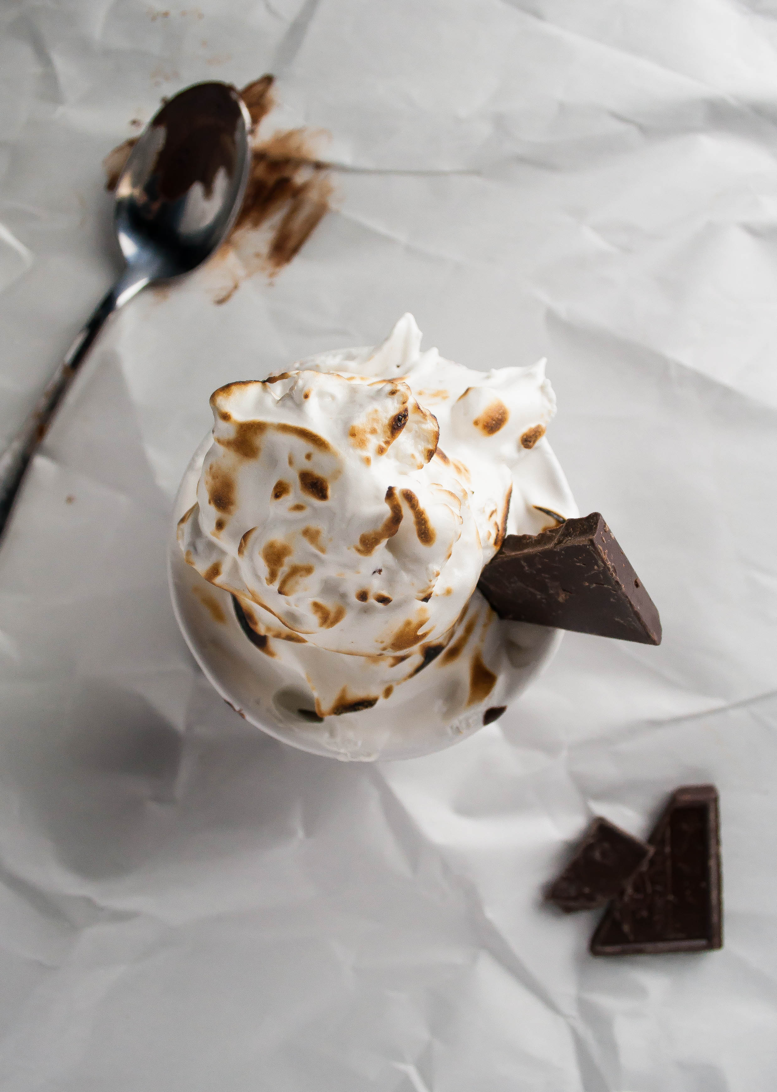 Healthy Coconut Almond Hot Chocolate and Marshmallow Creme