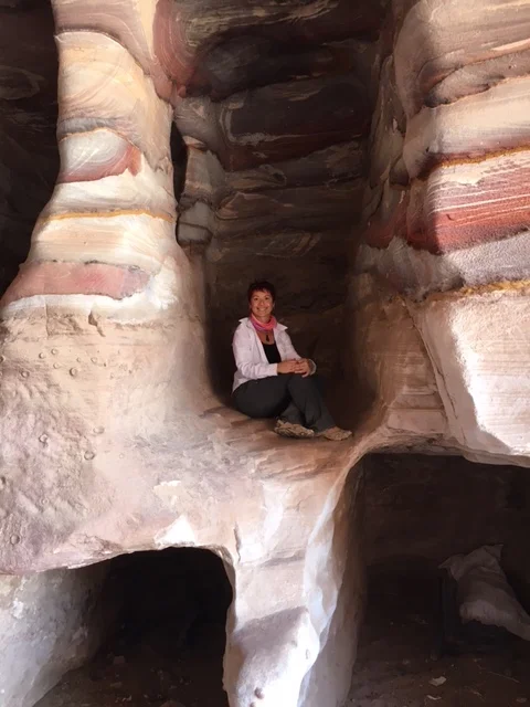Beautiful colours of the rocks in Petra