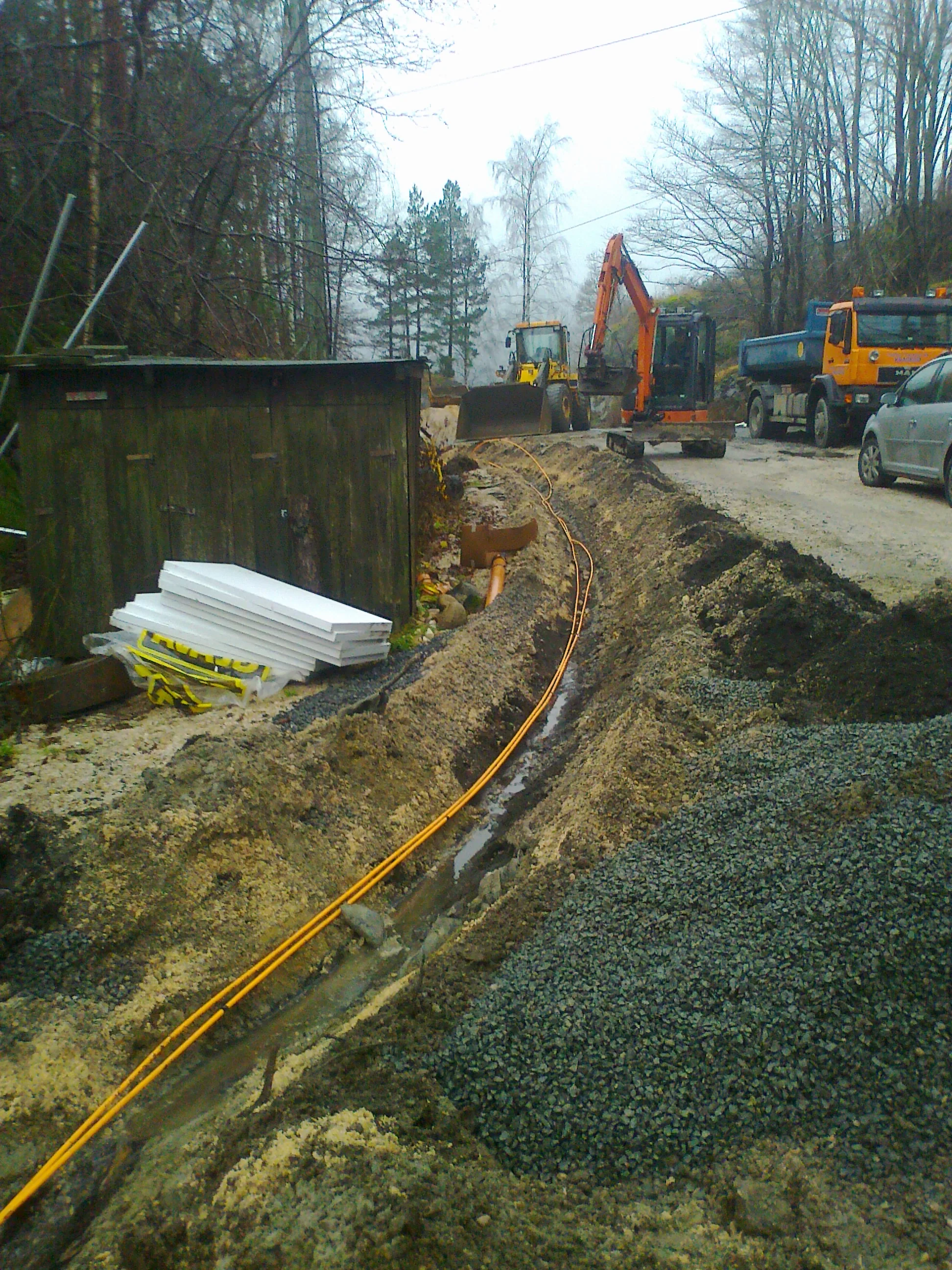 Kloakk og fiber hyttefelt Knipodden