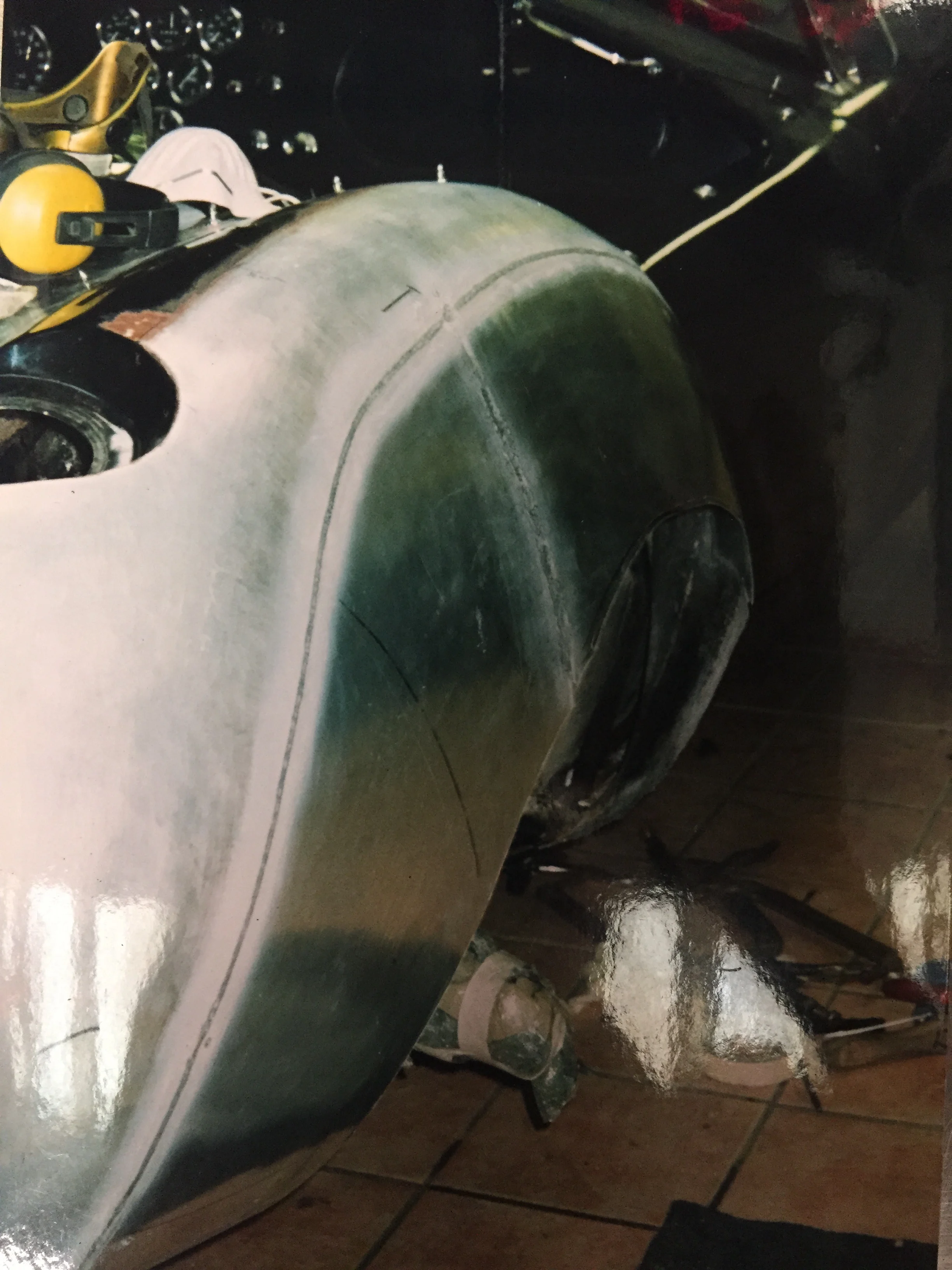 So I cut the flare off, wheeled up a new wing and gas welded it on.