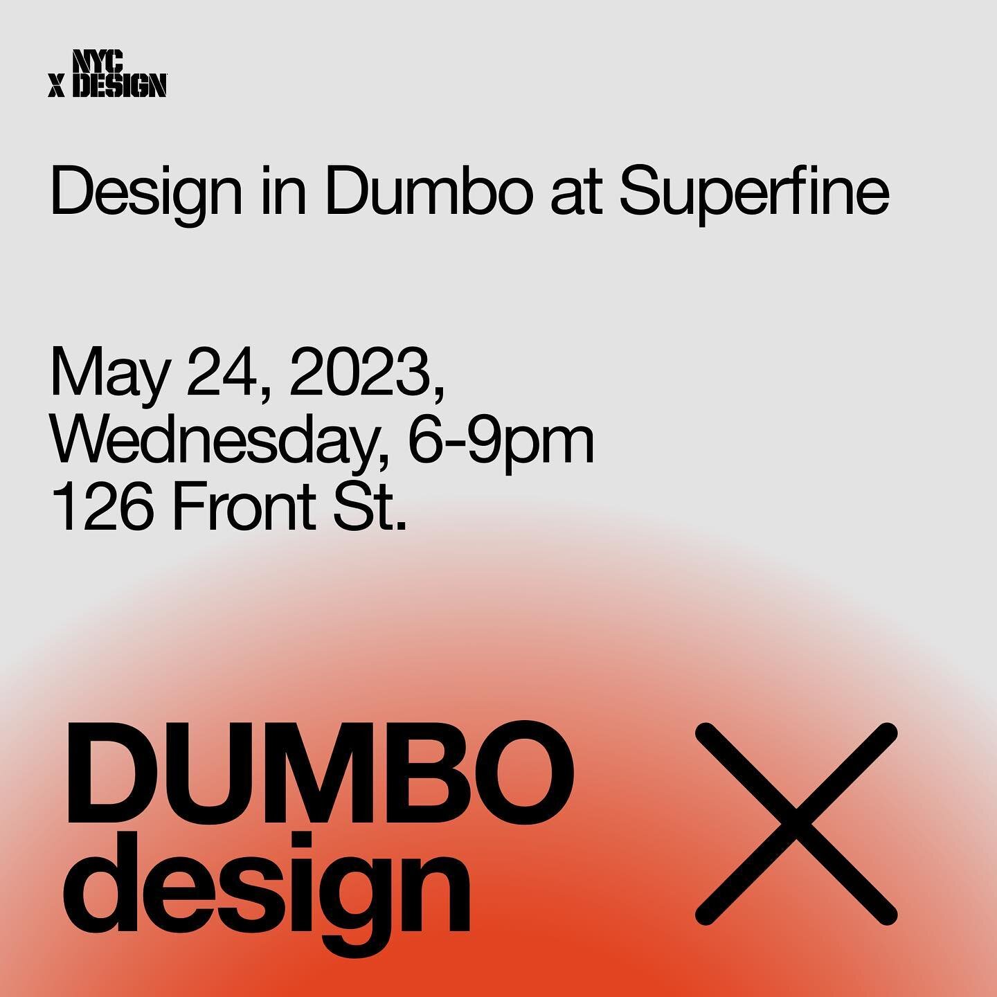 Tomorrow come celebrate design in our neighborhood with some tunes by @found.objects &lsquo; own @leechiz_  who will be spinning 8-9pm. 

DUMBOxDesign for @nycxdesign , presented by @dumbo_brooklyn @hudsonwilder @pensanyc. 

DUMBO has the highest con