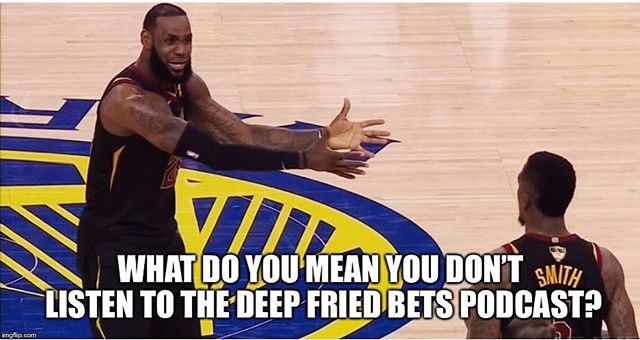 No excuses to not be listening to the Deep Fried Bets Podcast! We&rsquo;re back this week with Max Meyer from SI gambling! Come check us out #LinkInBio