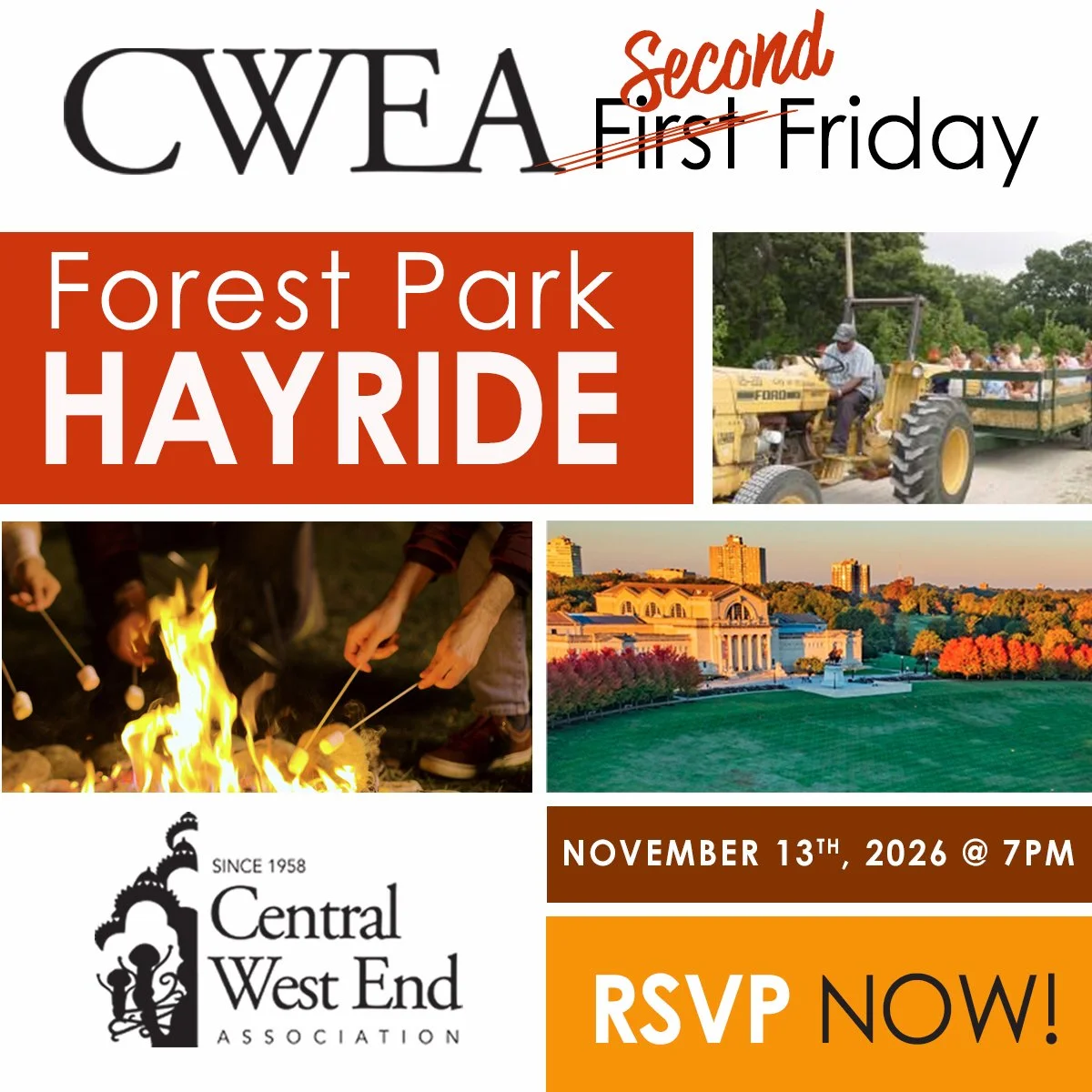 CWEA First Friday: Hayrides at Forest Park