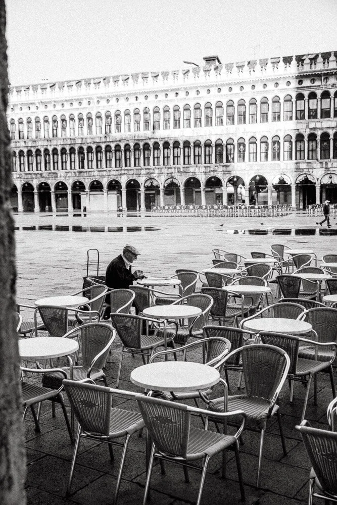 Old man, Cafe Florian, Venice