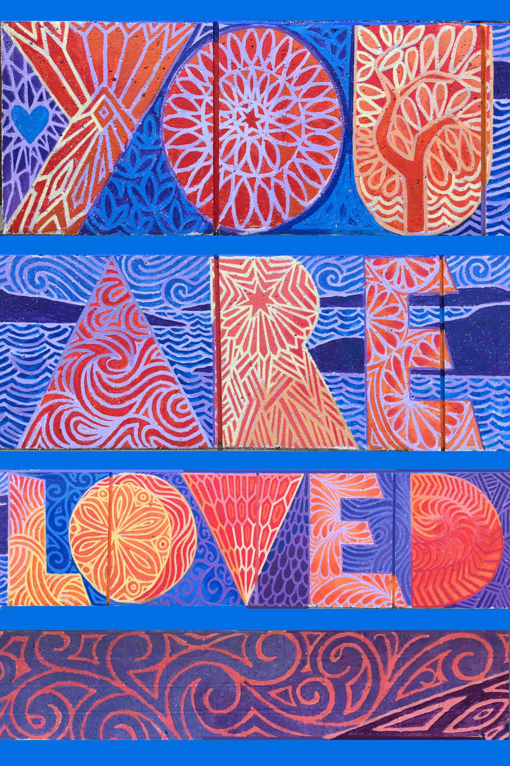 4 2'x3' YAL Red and Blue Paper Posters