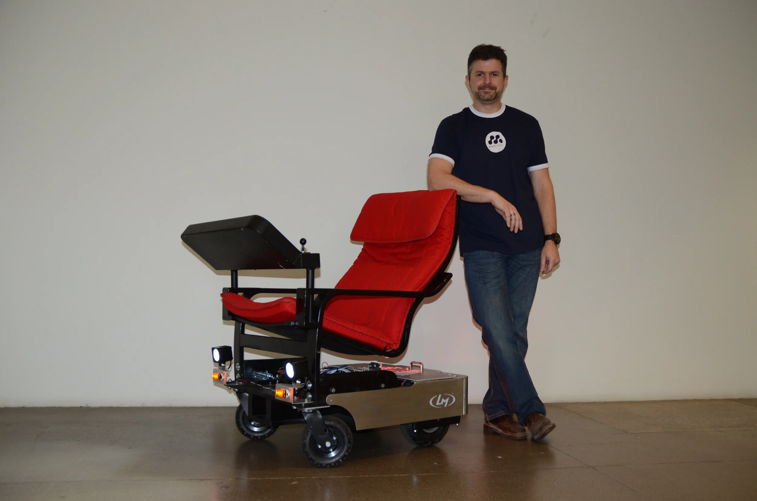 Office Chairiot Mark II & Inventor Andy Frey