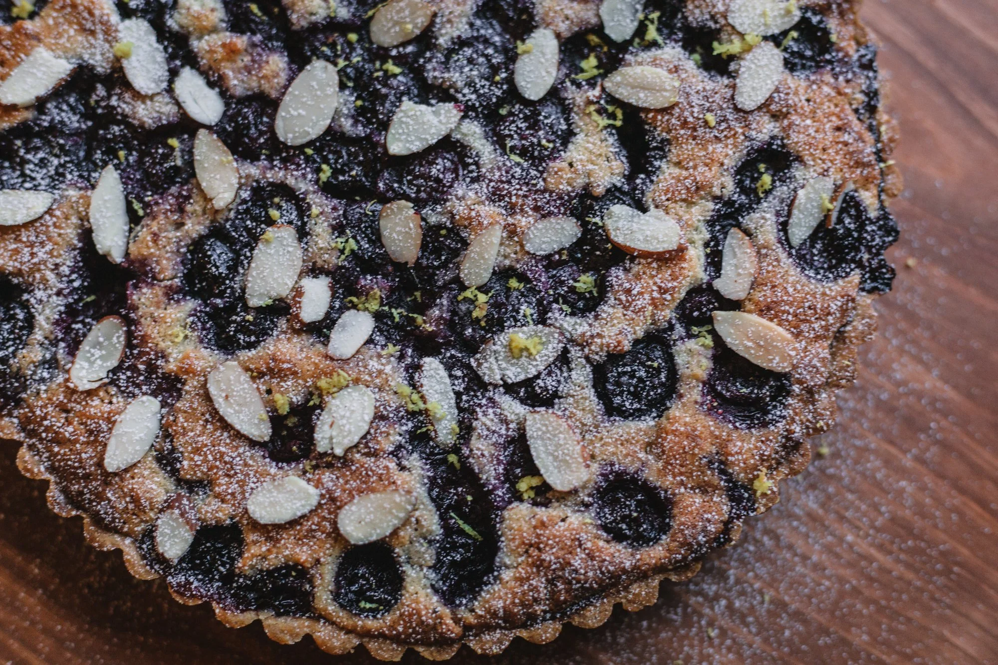 Blueberry and Cardamom Frangipane Tart