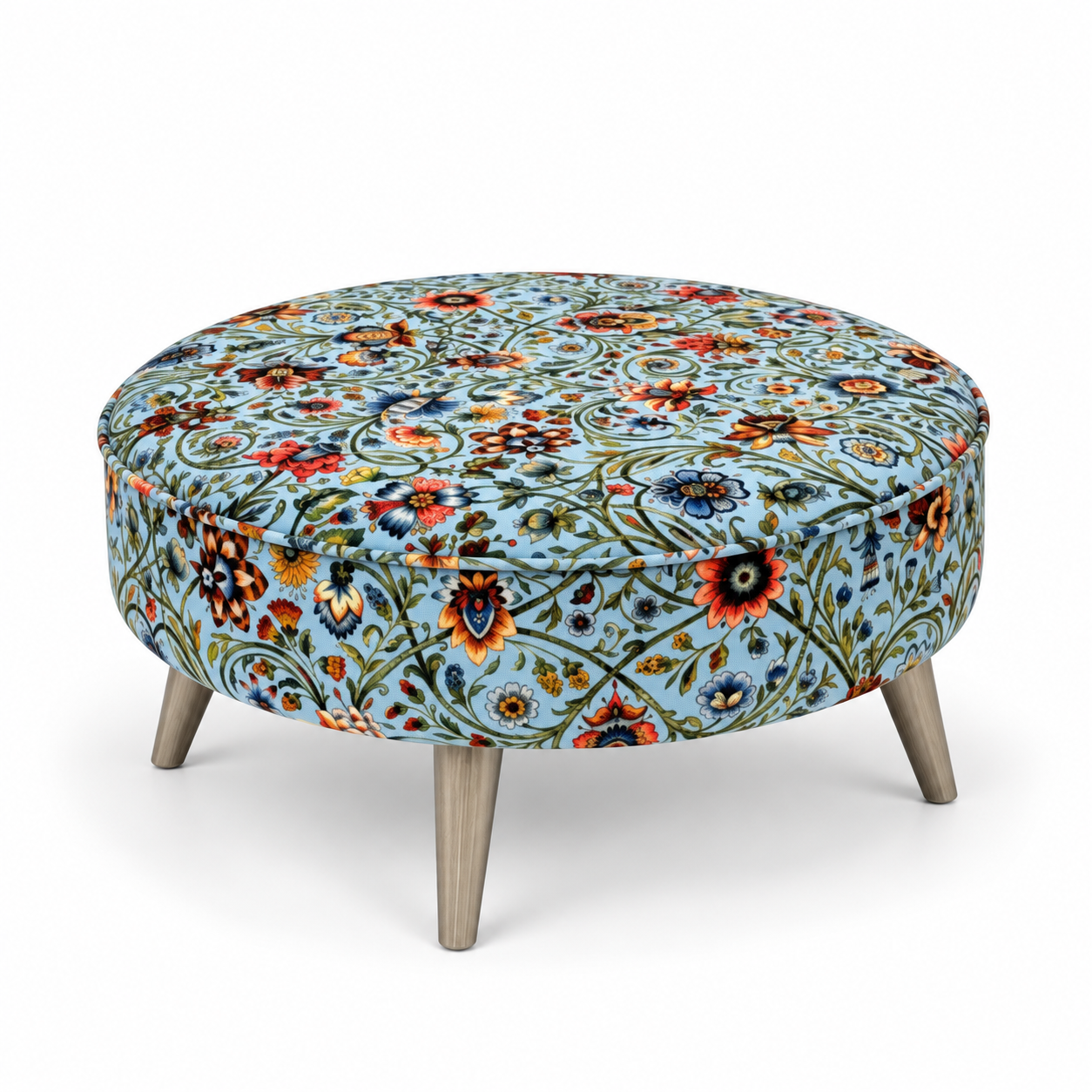 Round footstool