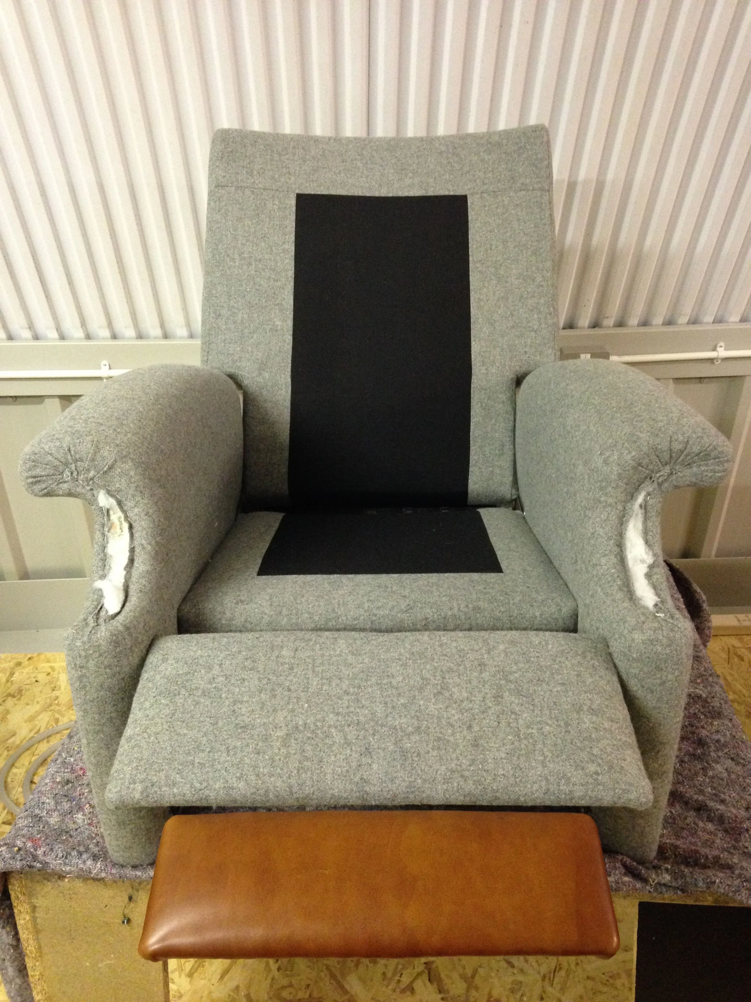 Recliner & Arms re-attached